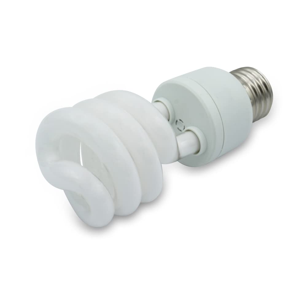 Lumenivo 15W UVB Reptile Light Bulb 5.0 - Spiral Heat Lamp for Terrariums - Ideal for Turtles, Geckos, Tortoises, Snakes, Lizards & Chameleons - 120V - 2 Pack - Perfect for Reptile Habitat Lighting & Vitamin D3 Synthesis