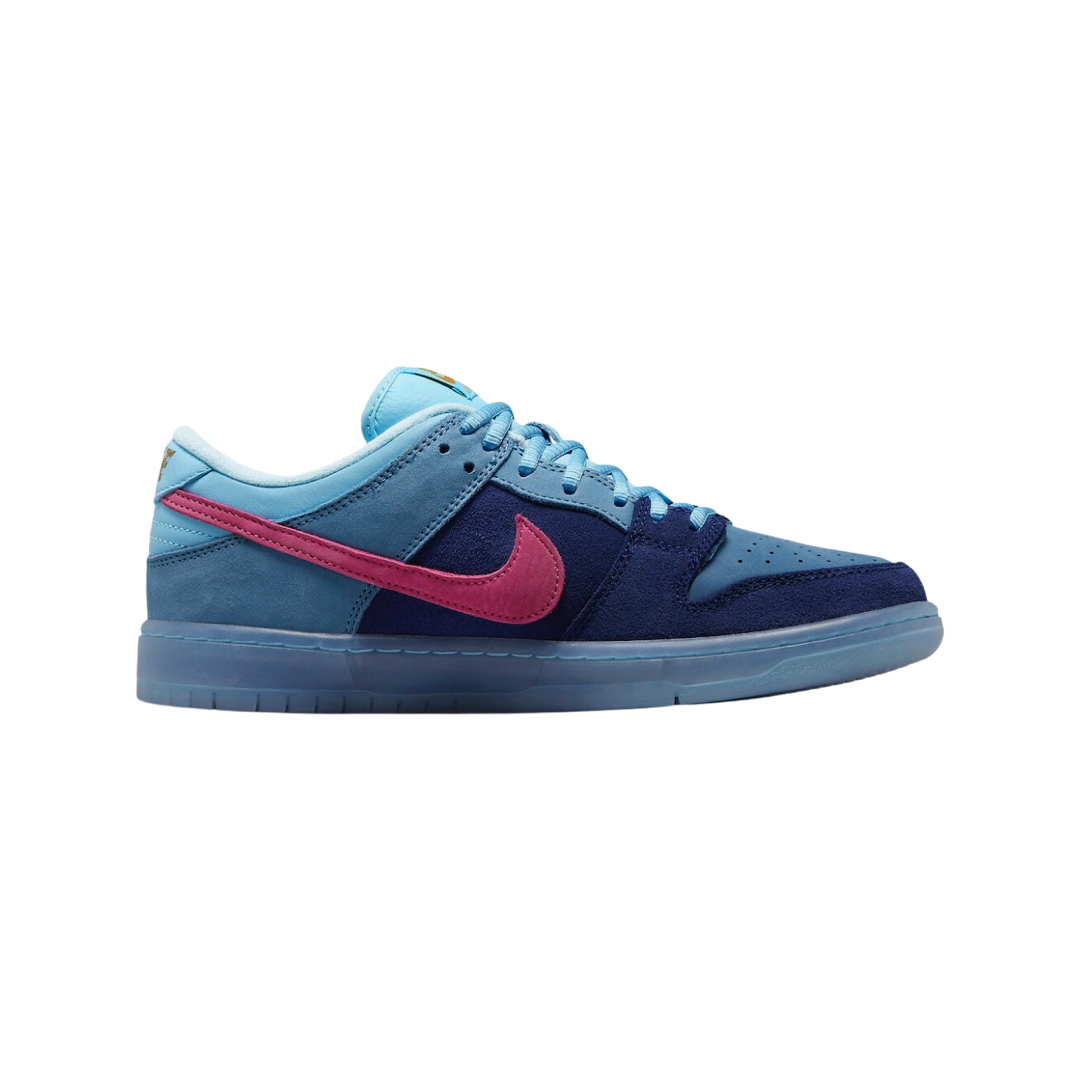 Nike Dunk SB Low Pro QS Run the Jewels Sneakers - Deep Royal Blue & Active Pink Colorway | Men's Skateboarding Shoes for Streetwear & Casual Wear