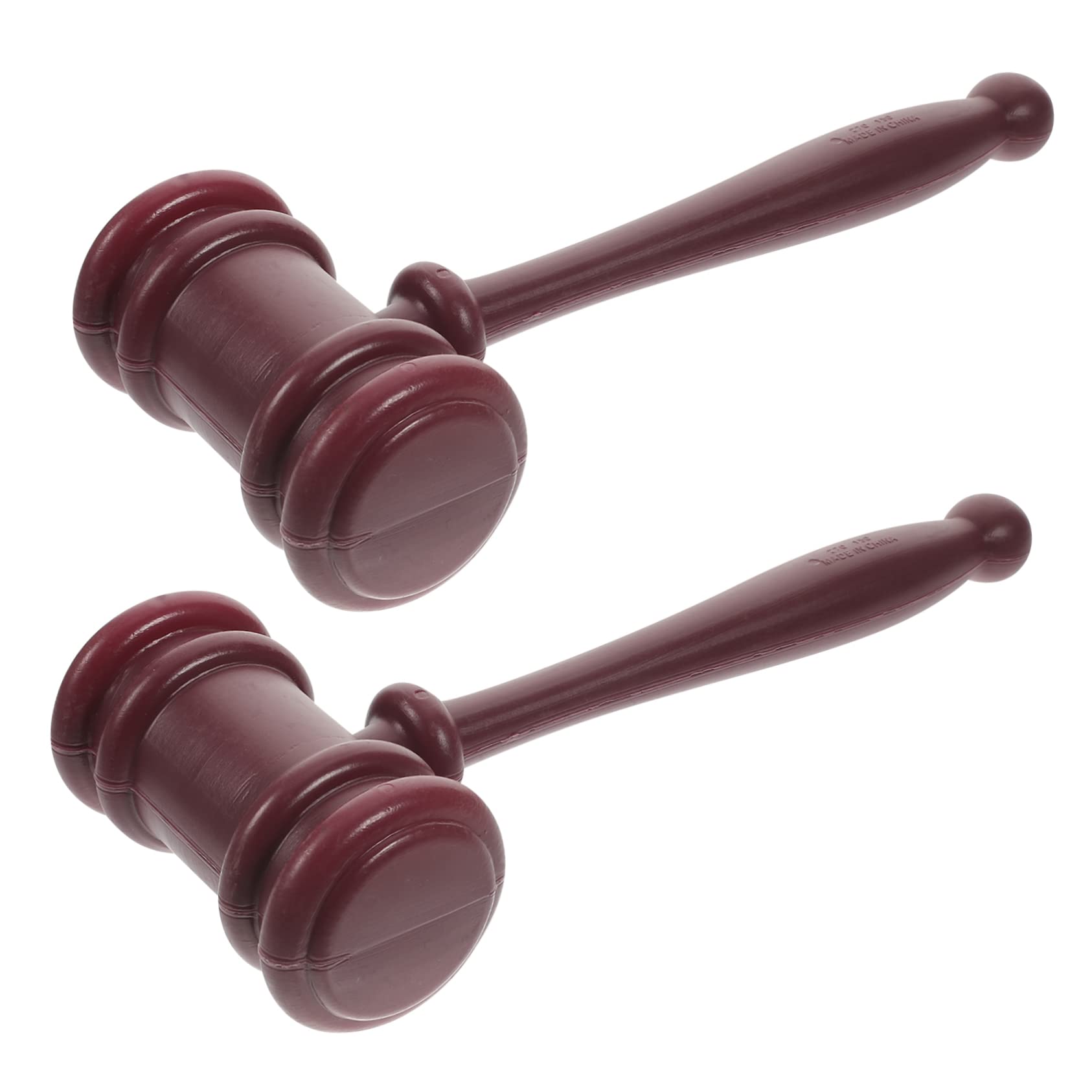 LALADEFIEE 2-Piece Kids Judge Gavel Toy Set - Wooden Mallet for Courtroom Role Play, Auction Games & Pretend Play - Fun Educational Toy for Children's Courtroom Dramas and School Plays