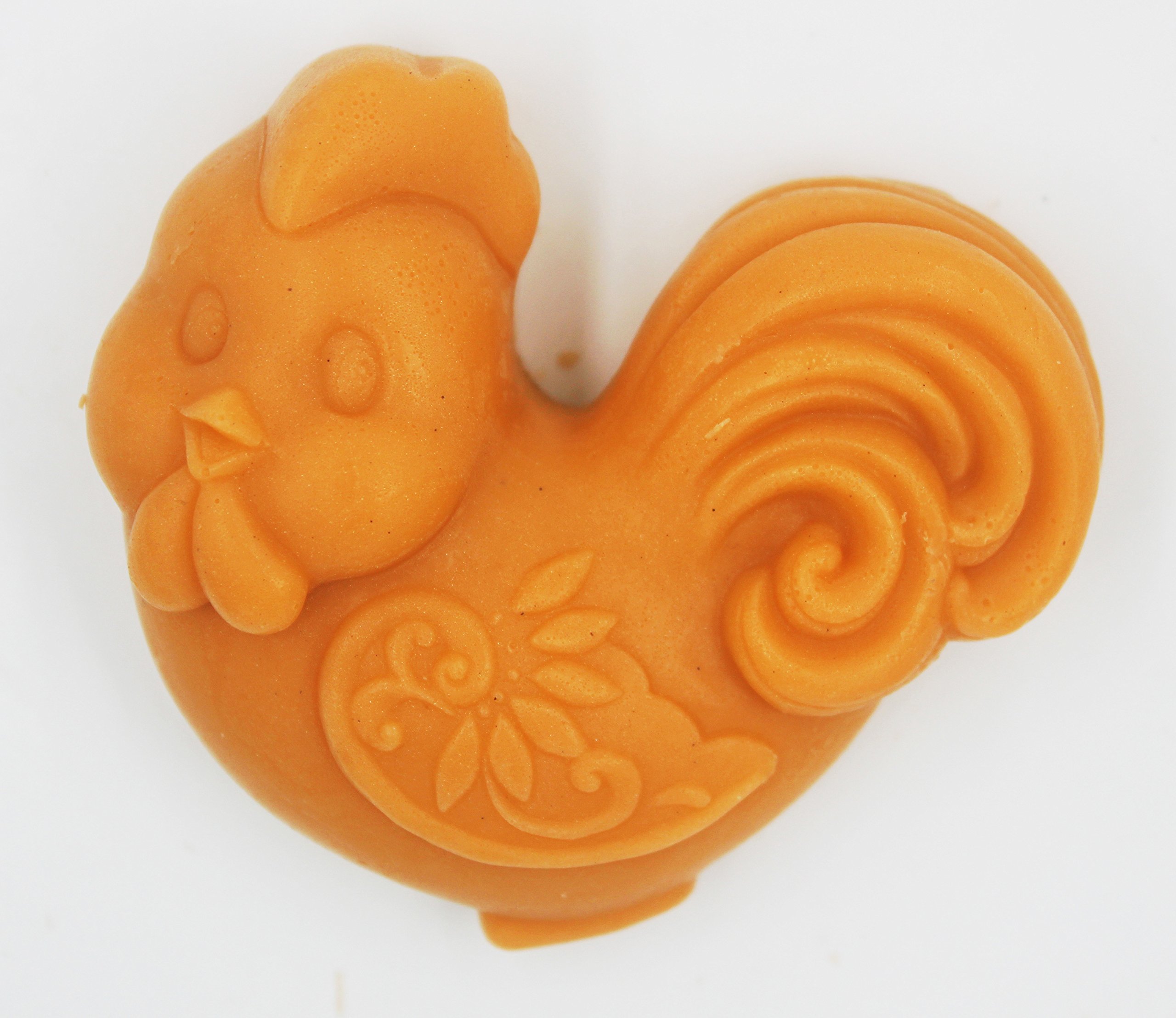 Longzang Zodiac Rooster S0240 Silicone Soap Mold - DIY Handmade Soap Making Craft Kit for Home Decor, Bathroom Essentials & Gift Ideas