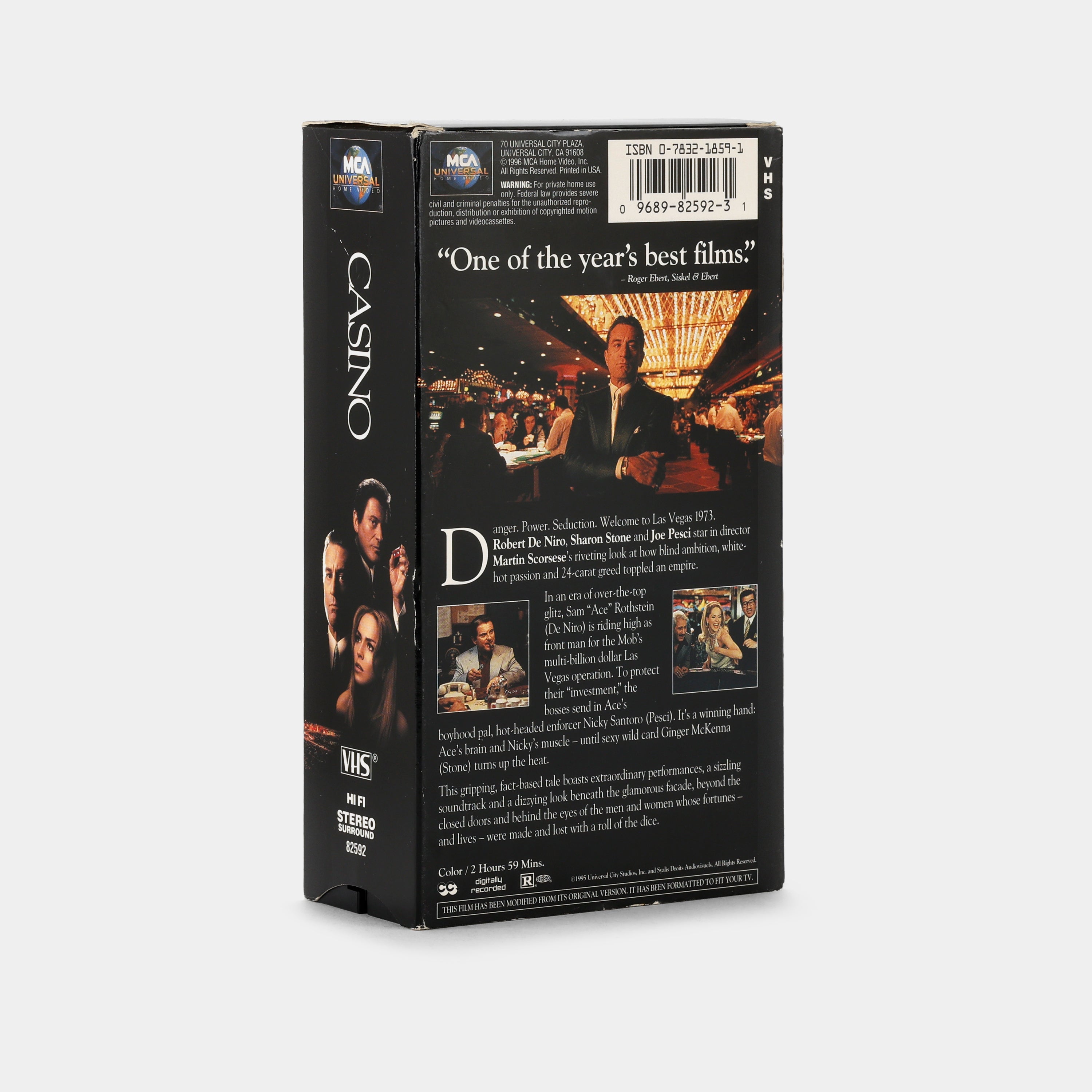 Vintage Casino VHS Tape Collection - Classic Gambling & Casino Movies for Retro Entertainment & Home Theater Nights