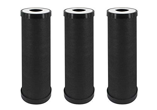 3-Pack Industrial BDC Activated Carbon Water Filter Set (250mm, 500mm, 750mm) - Heavy Duty Filtration for Home, Office & Commercial Use - Removes Impurities, Chlorine & Bad Odors