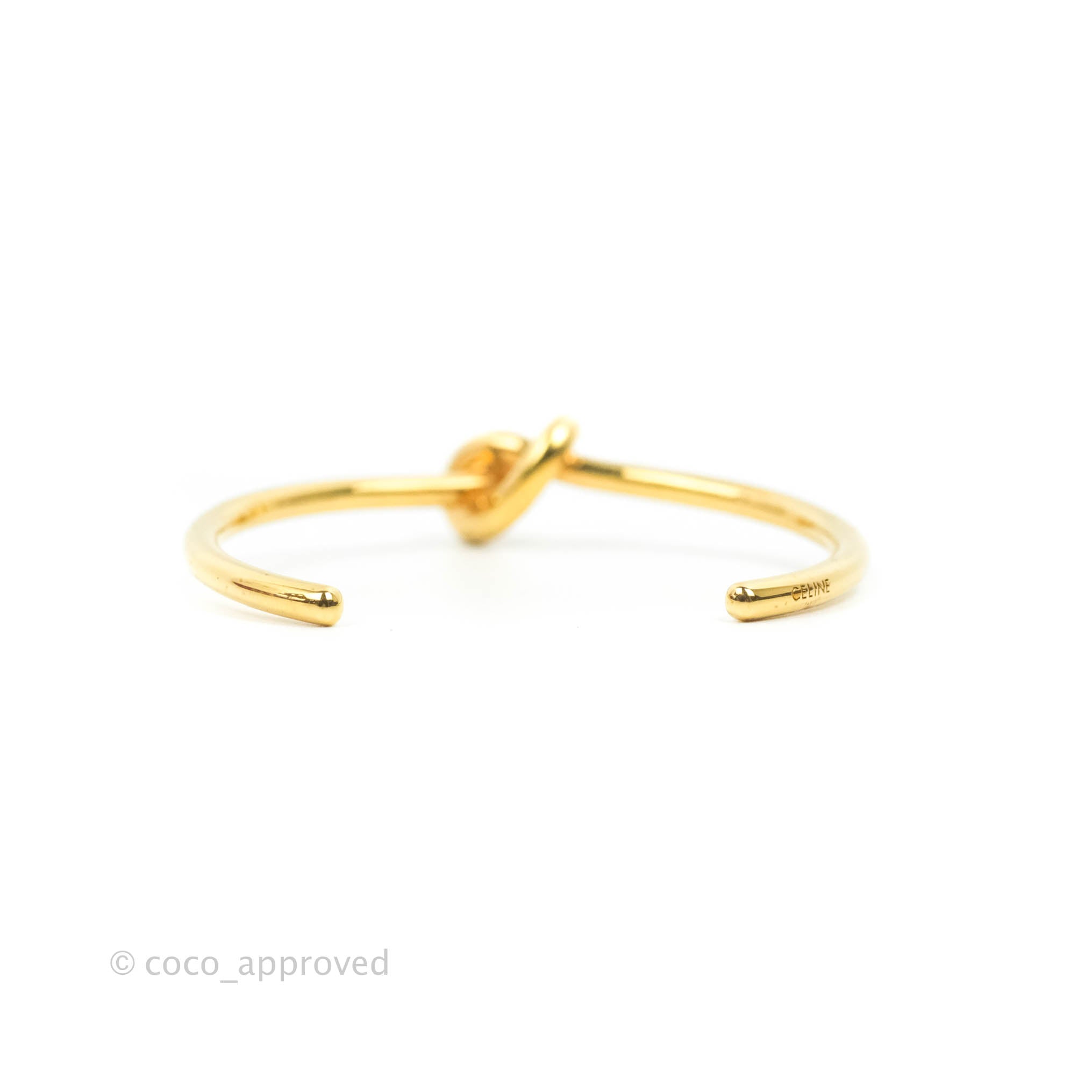 Celine Knot Extra Thin Gold Tone Bracelet for Women - Elegant Minimalist Jewelry for Everyday Wear & Special Occasions