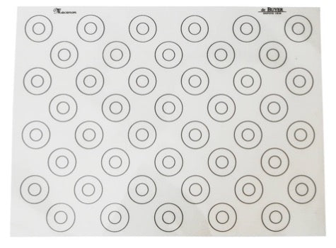 de Buyer Macaron Mat 23.5X15.75 Inches - Non-Stick Silicone Baking Mat for Macarons, Cookies & Pastries | Perfect for Home Baking & Professional Kitchens
