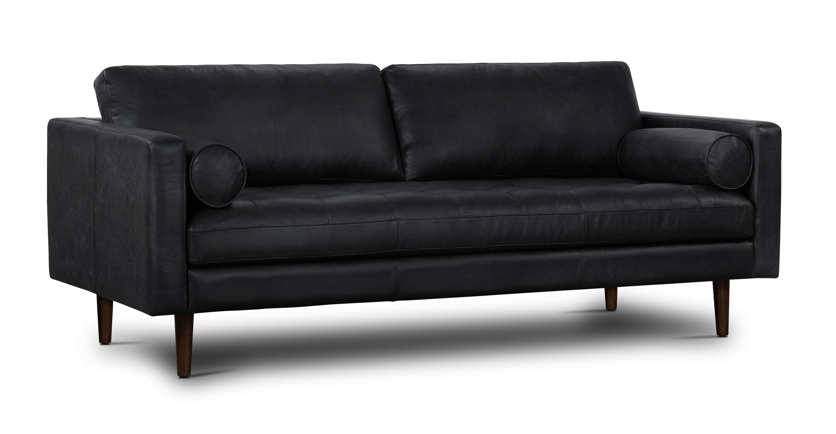 Premium Napa Leather Sofa - Modern Luxury Living Room Furniture for Home & Office - Perfect for Relaxing, Entertaining & Stylish Decor