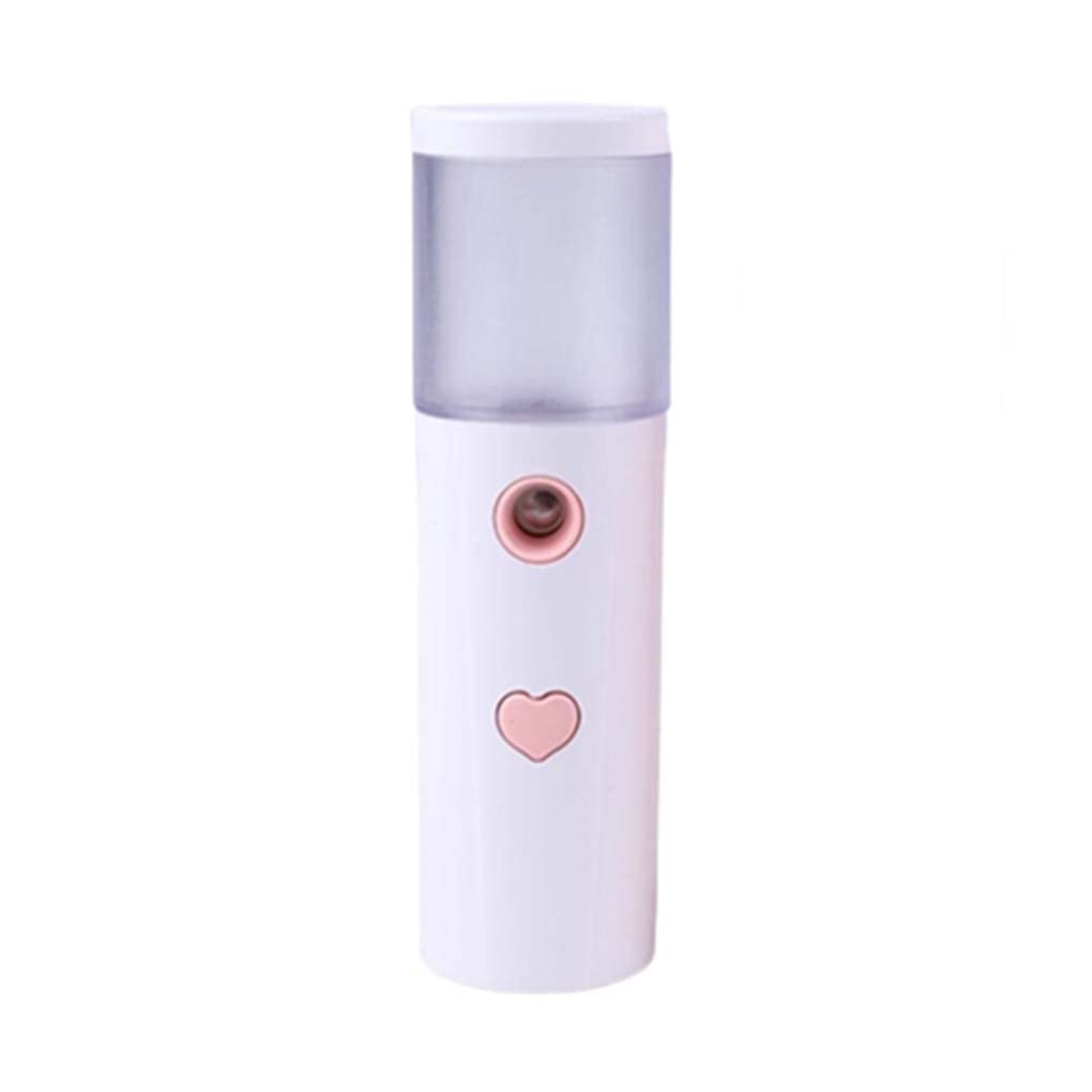 Rechargeable 30ml Facial Mist Sprayer - Portable Skin Care Humidifier for Hydration & Refreshment | Travel-Friendly Beauty Tool for Salon, Home & On-The-Go Use | White
