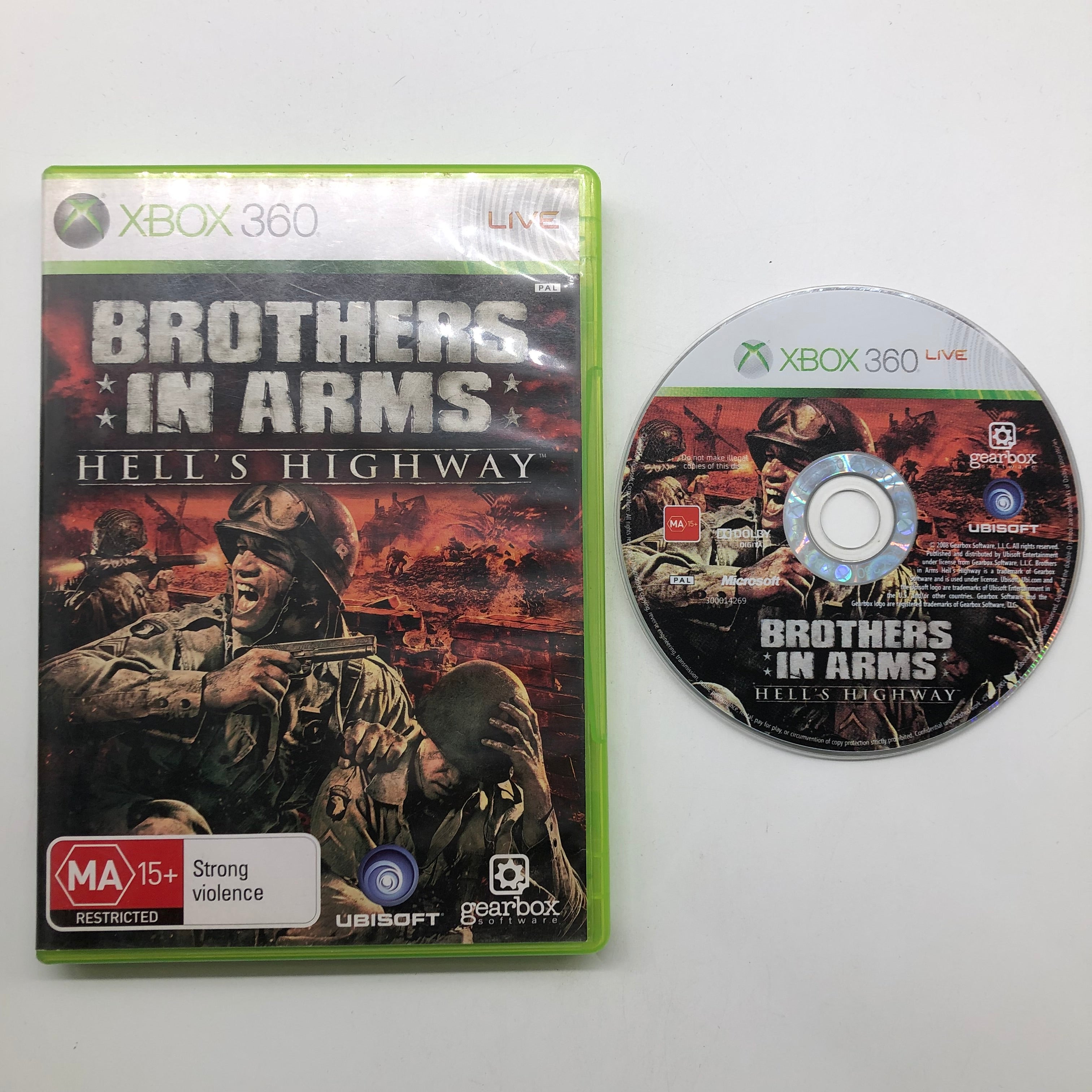 Brothers in Arms: Hell's Highway - Xbox 360 Game (PAL Version) | WWII First-Person Shooter | Action-Packed Combat & Team Strategy | Perfect for War Game Enthusiasts & History Buffs