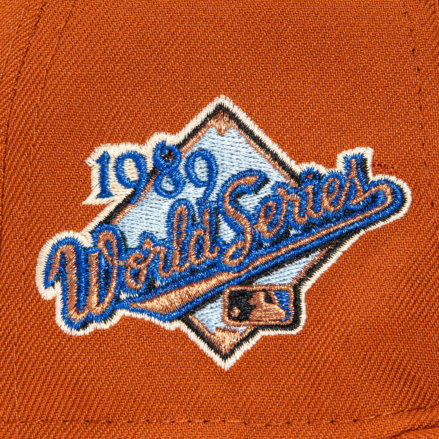 New Era 59Fifty San Francisco Giants 1989 World Series Patch Snapback Hat - Burnt Orange, Tan, Royal - Perfect for Baseball Games, Sports Events & Fan Collections