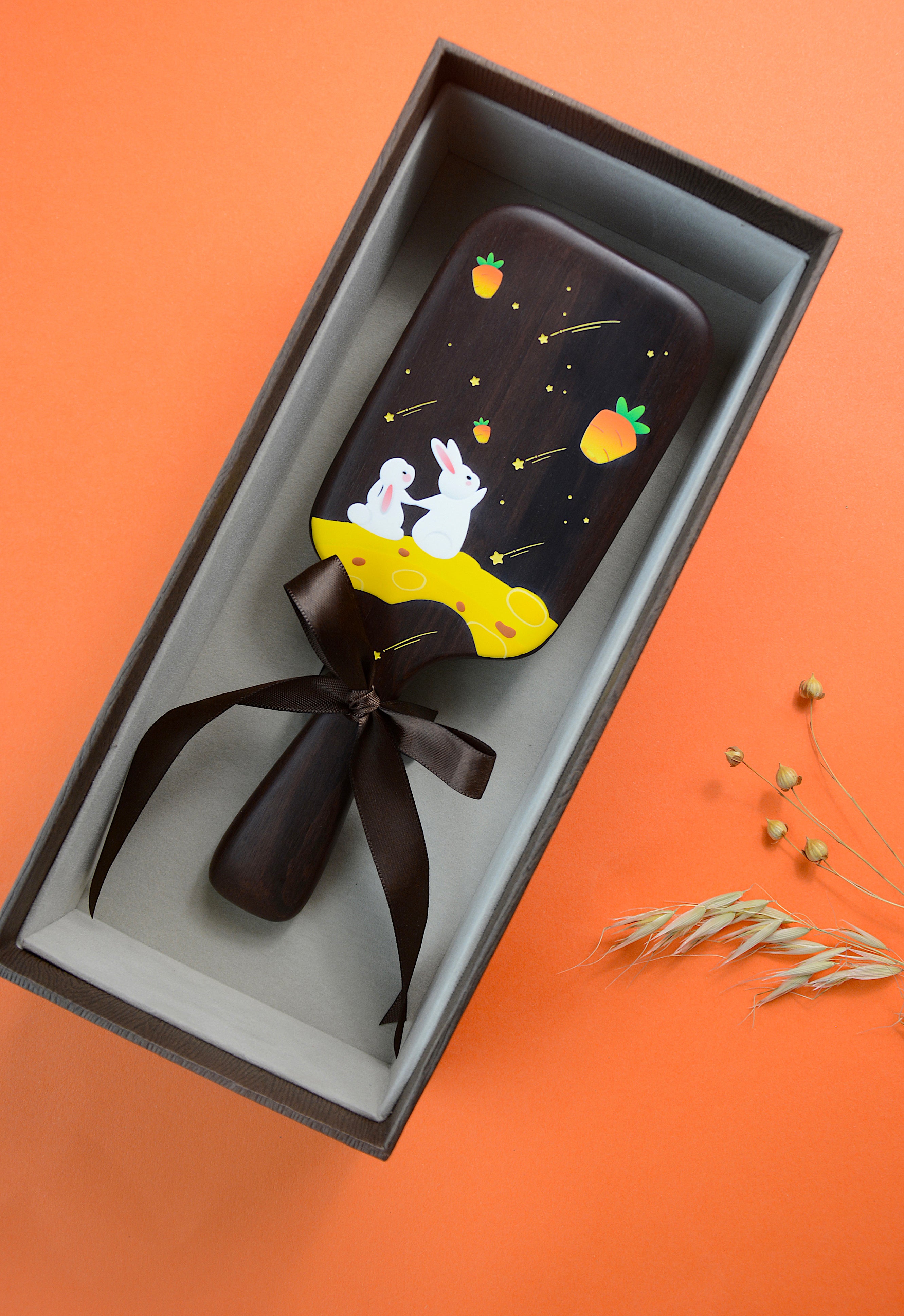 Bunny Carrot Hair Brush - Cute Animal Shaped Detangling Brush for Kids & Adults - Perfect for Home, Travel, and Gifts