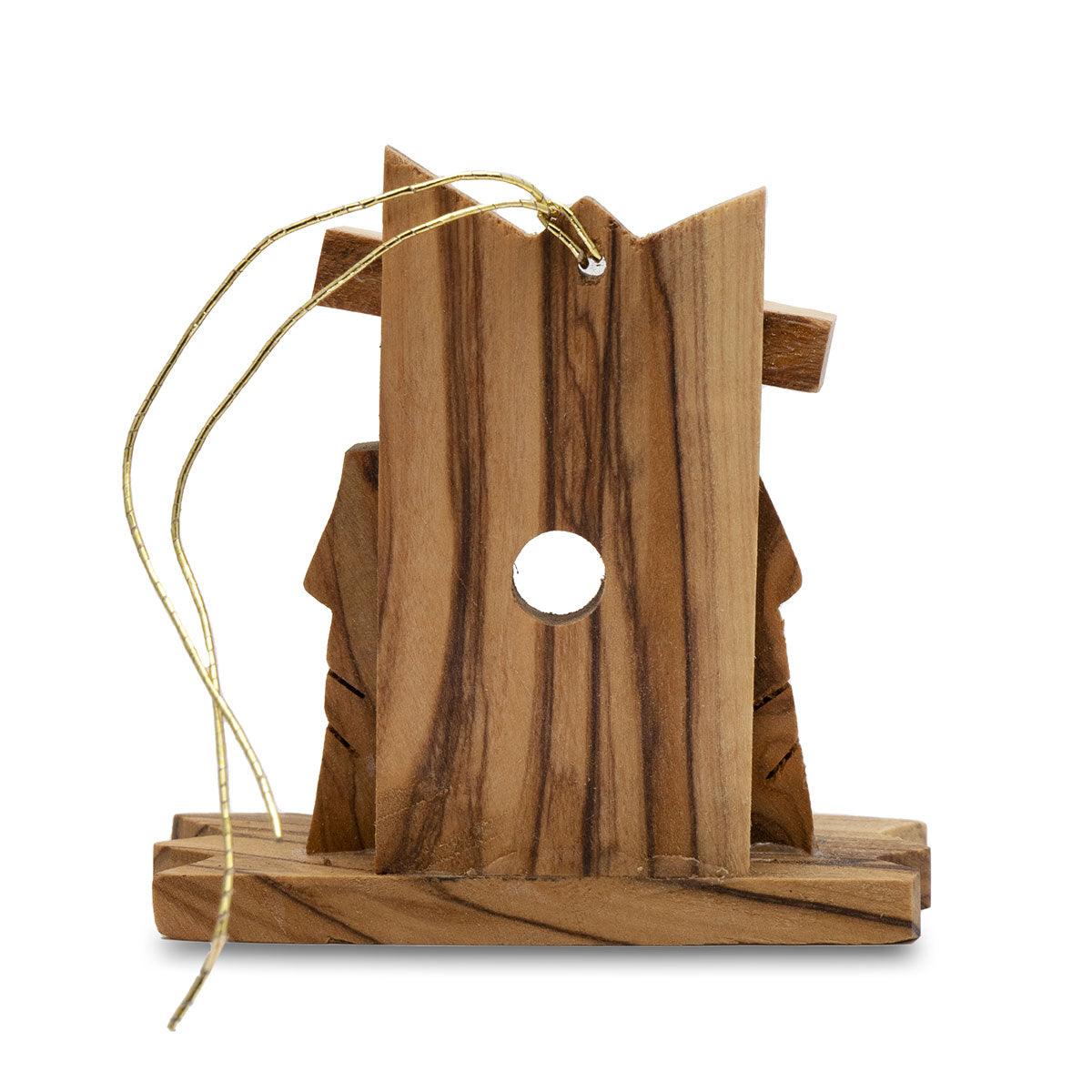 Handcrafted Olive Wood Nativity Scene Christmas Ornaments - Perfect for Holiday Decor, Tree Toppers & Gift Giving