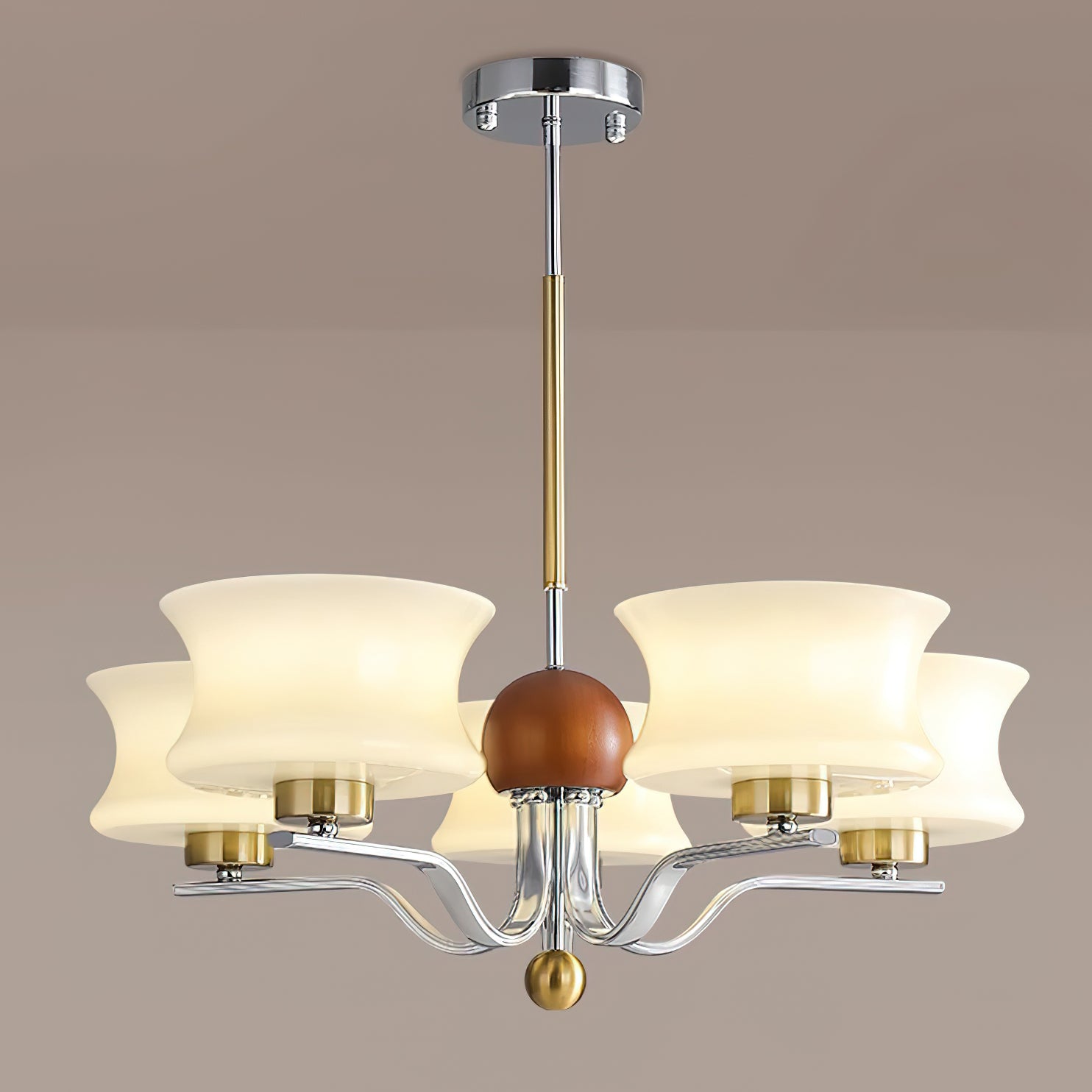 Anath Modern Chandelier - Elegant Crystal Ceiling Light Fixture for Dining Room, Living Room, Bedroom | Perfect for Home Decor, Wedding & Party Lighting