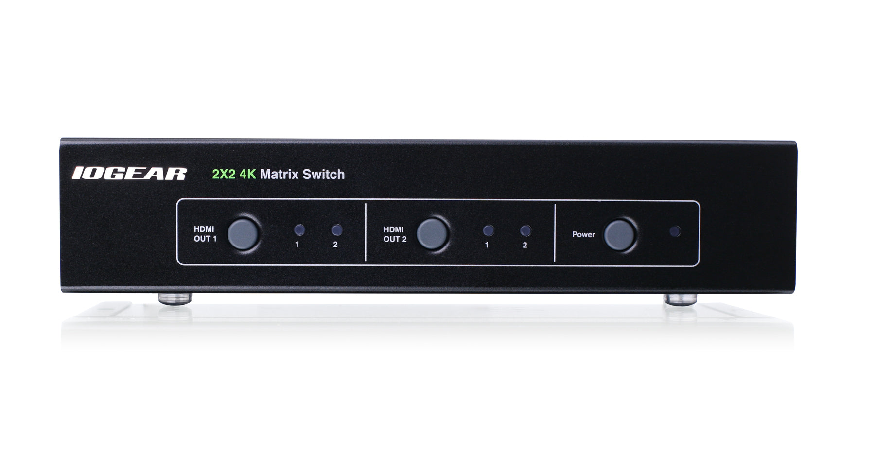 2x2 HDMI Video Matrix Switch - 4K Ultra HD, HDR, 3D, RS-232 Control (TAA Compliant) for Home Theater & Professional AV Systems