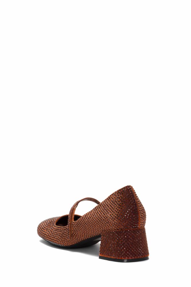 Jeffrey Campbell Women's Regal Orange M Suede Ankle Boots - Fashionable Chunky Heel Shoes for Casual Outfits & Night Out