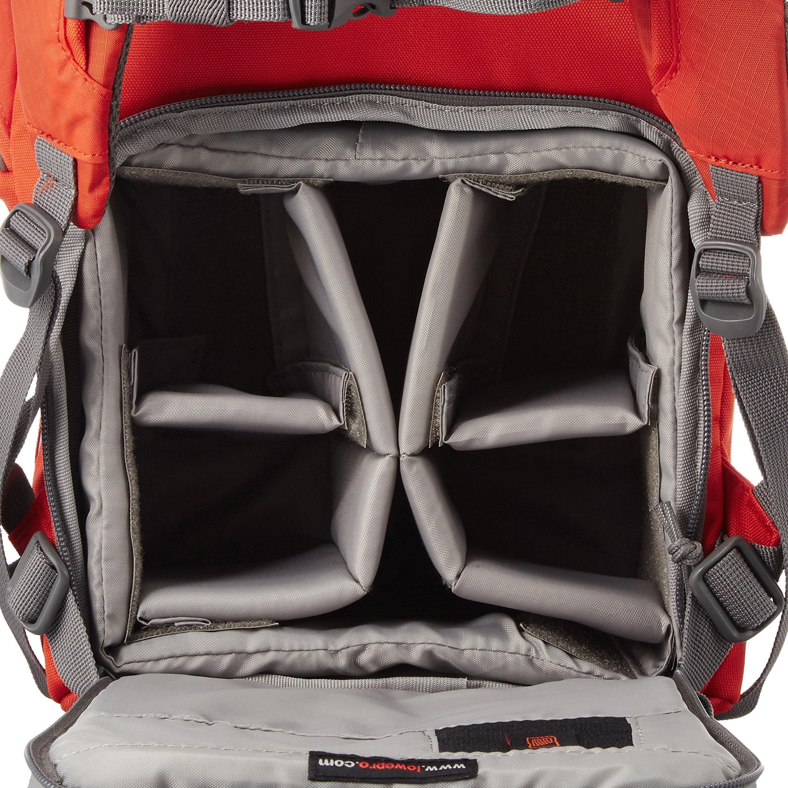 Lowepro Photo Hatchback 16L AW Camera Backpack - Waterproof DSLR Bag for Photographers | Travel, Hiking & Outdoor Photography Gear (Pepper Red)