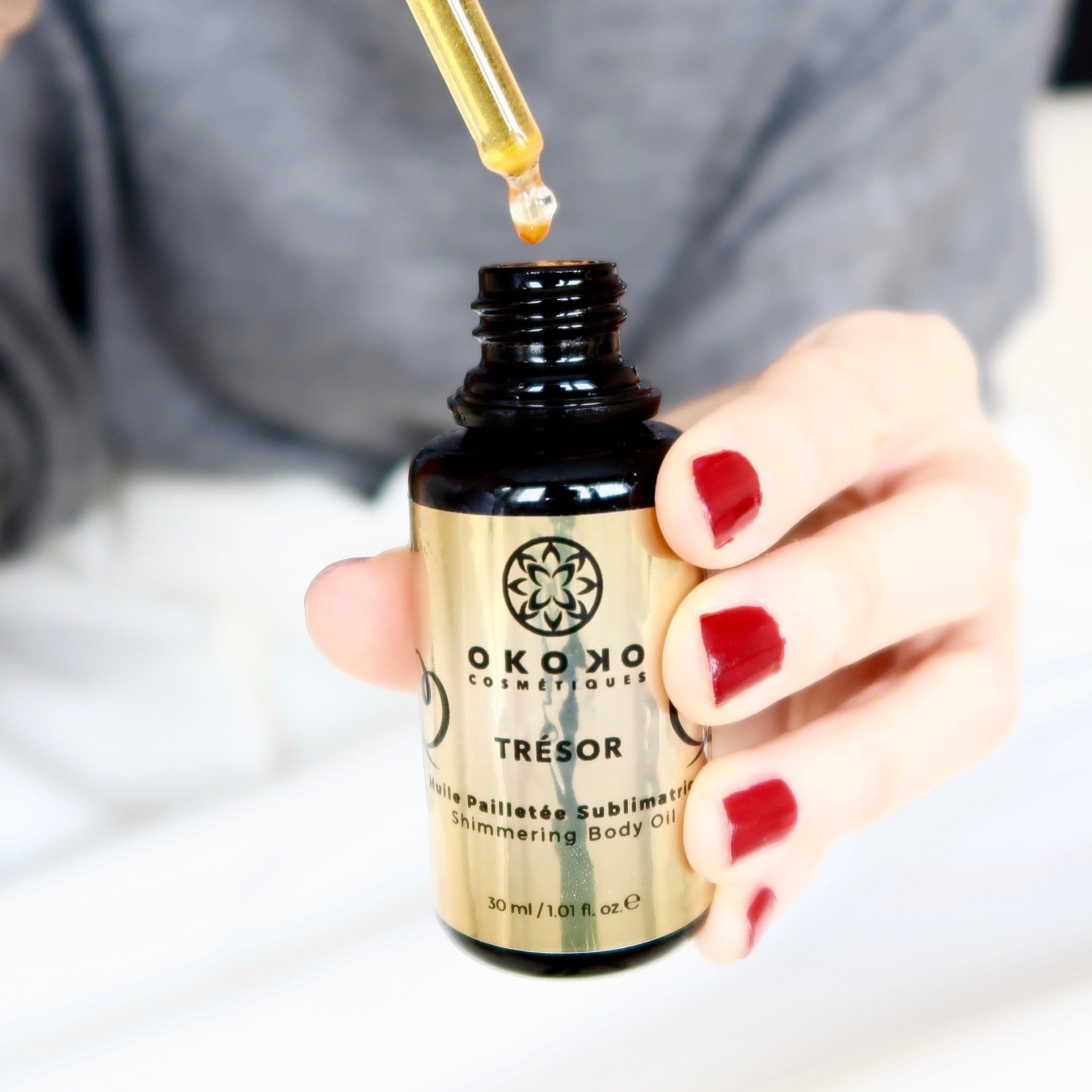 Trésor Shimmering Body & Perfume Oil with Marula & Argan - 100ml for Radiant, Silky Skin | Luxurious Moisturizing & Glow for Special Occasions