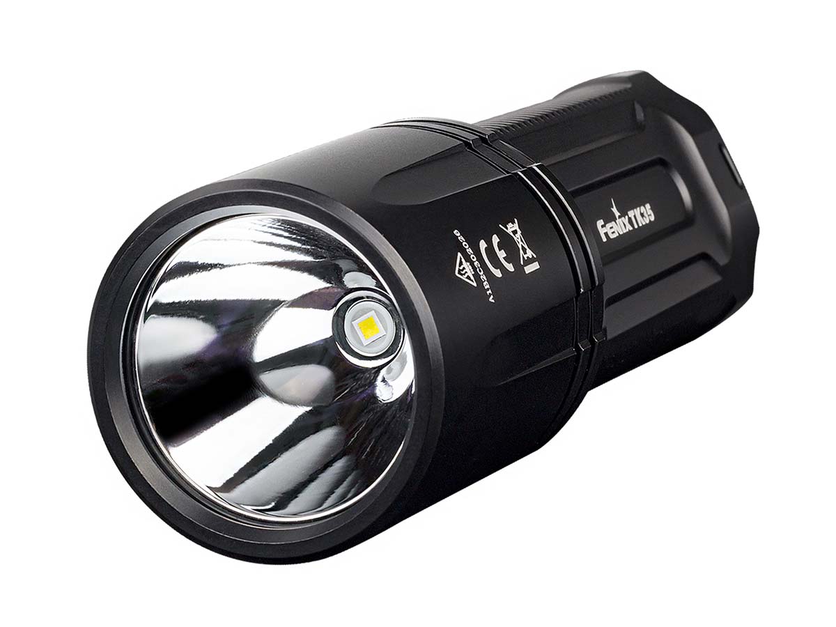 Fenix TK35 High-Powered LED Flashlight - 1000 Lumens, Rechargeable Battery, Durable for Outdoor Adventures, Camping, Hiking & Emergency Use