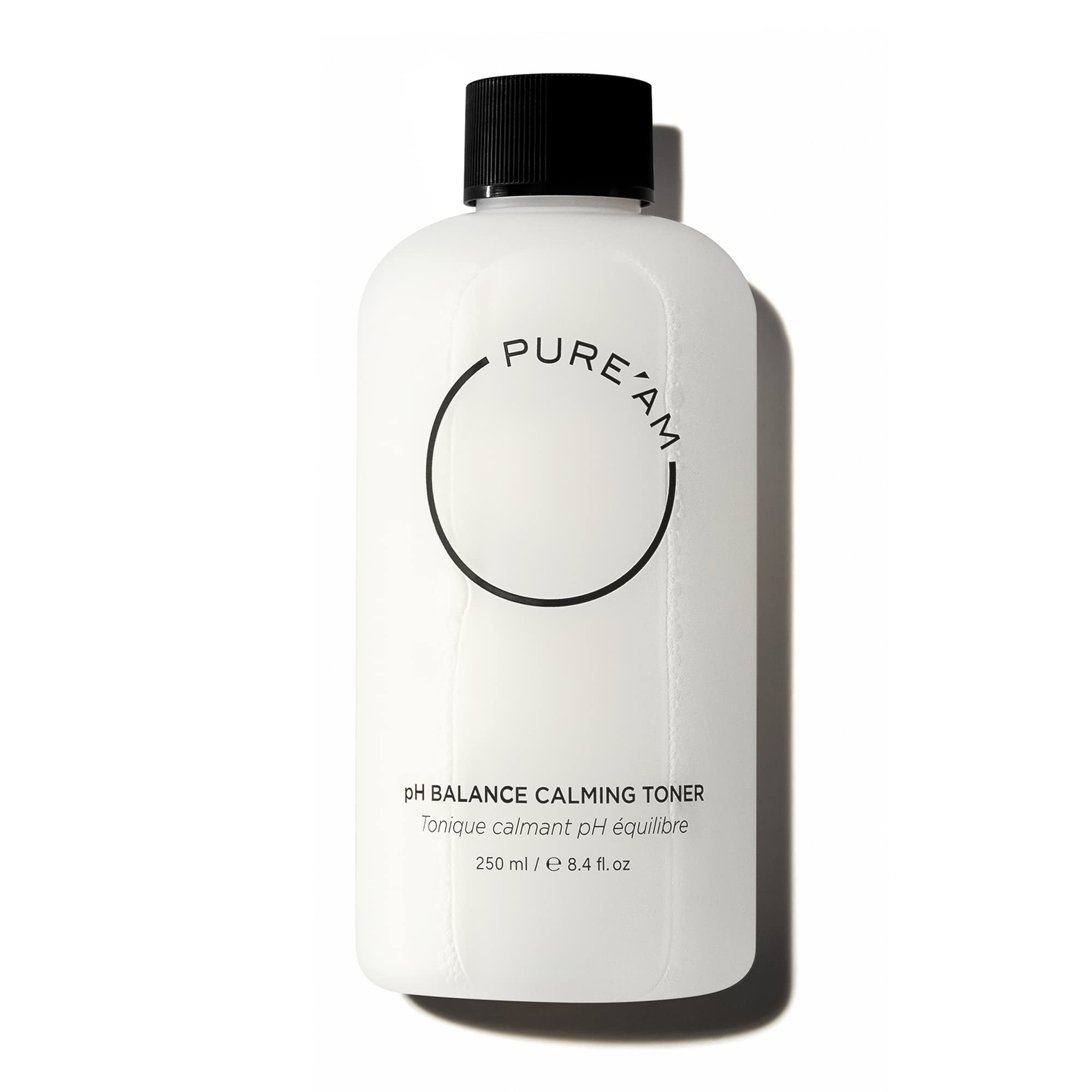 PURE'AM Korean Toner for Dry & Sensitive Skin - Hydrating Face Toner with Hyaluronic Acid & Vegan Ceramides - Reduces Redness & Acne - 8.4 fl oz (250ml) - Perfect for Daily Skincare Routine & Post-Cleansing Hydration