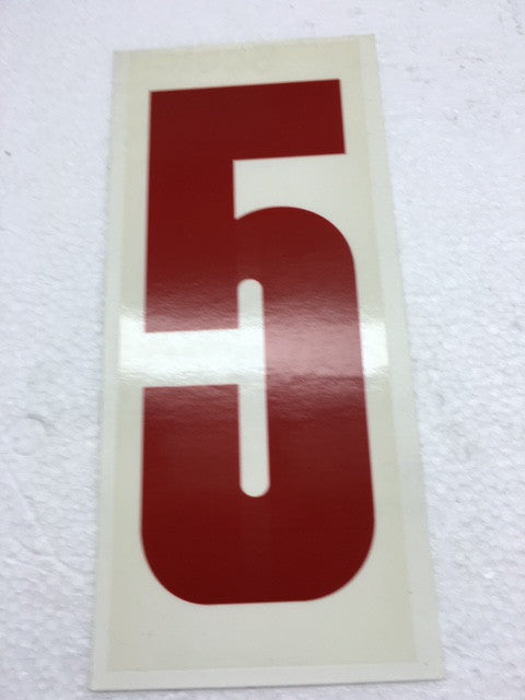 Number Stickers - Red with Transparent Background for DIY Crafts, Scrapbooking & Party Decorations