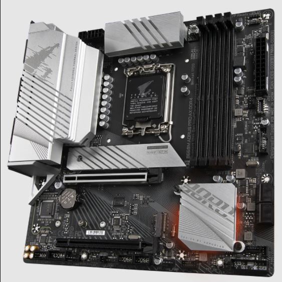 Gigabyte B660M AORUS PRO AX DDR4 mATX Motherboard - LGA 1700 Socket for 12th Gen Intel Core i9/i7/i5/i3 - WiFi 6, PCIe 4.0, Dual M.2 - Perfect for Gaming PC Builds & Workstations