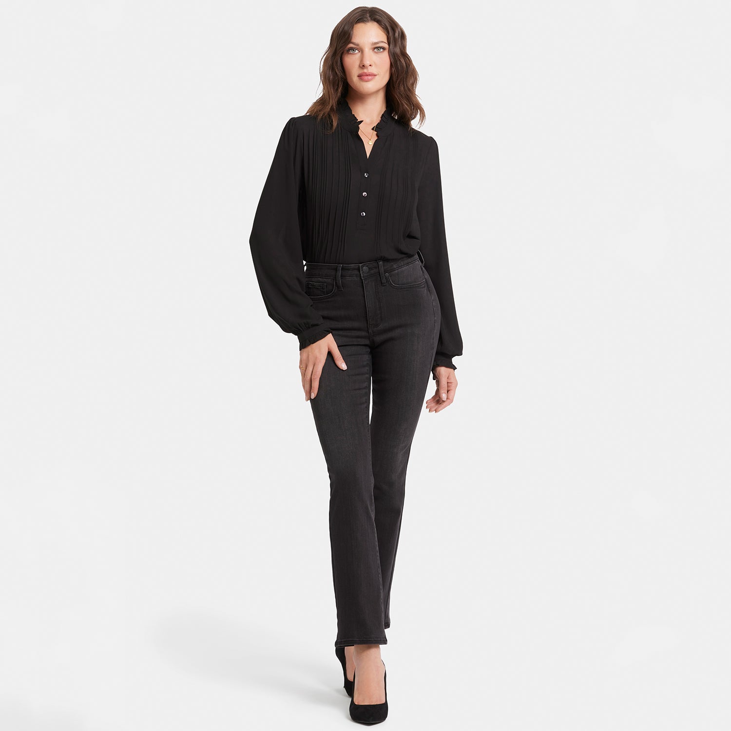 Billie Mini Bootcut Jeans for Women - Petite Fit, Comfortable Stretch Denim, Crosswinds Wash | Perfect for Casual Outfits, Date Nights & Everyday Wear