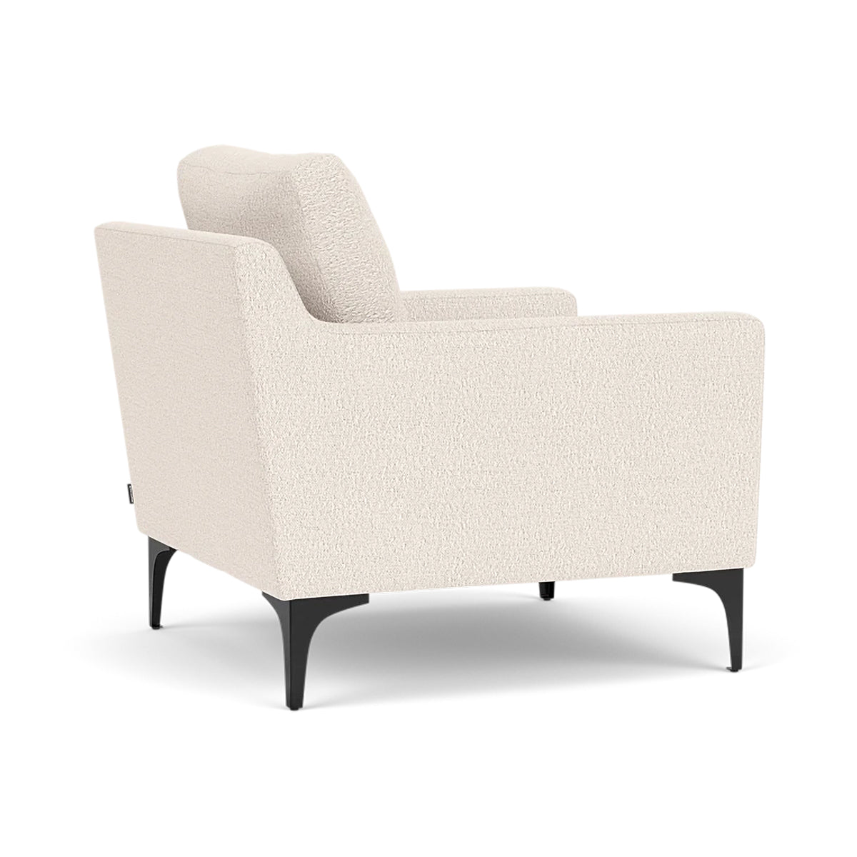 Astha Boucle Armchair - Modern Velvet Accent Chair for Living Room, Bedroom & Office - Soft Upholstered Lounge Chair with Solid Wood Legs - Stylish Home Decor for Cozy Reading Nook & Relaxation