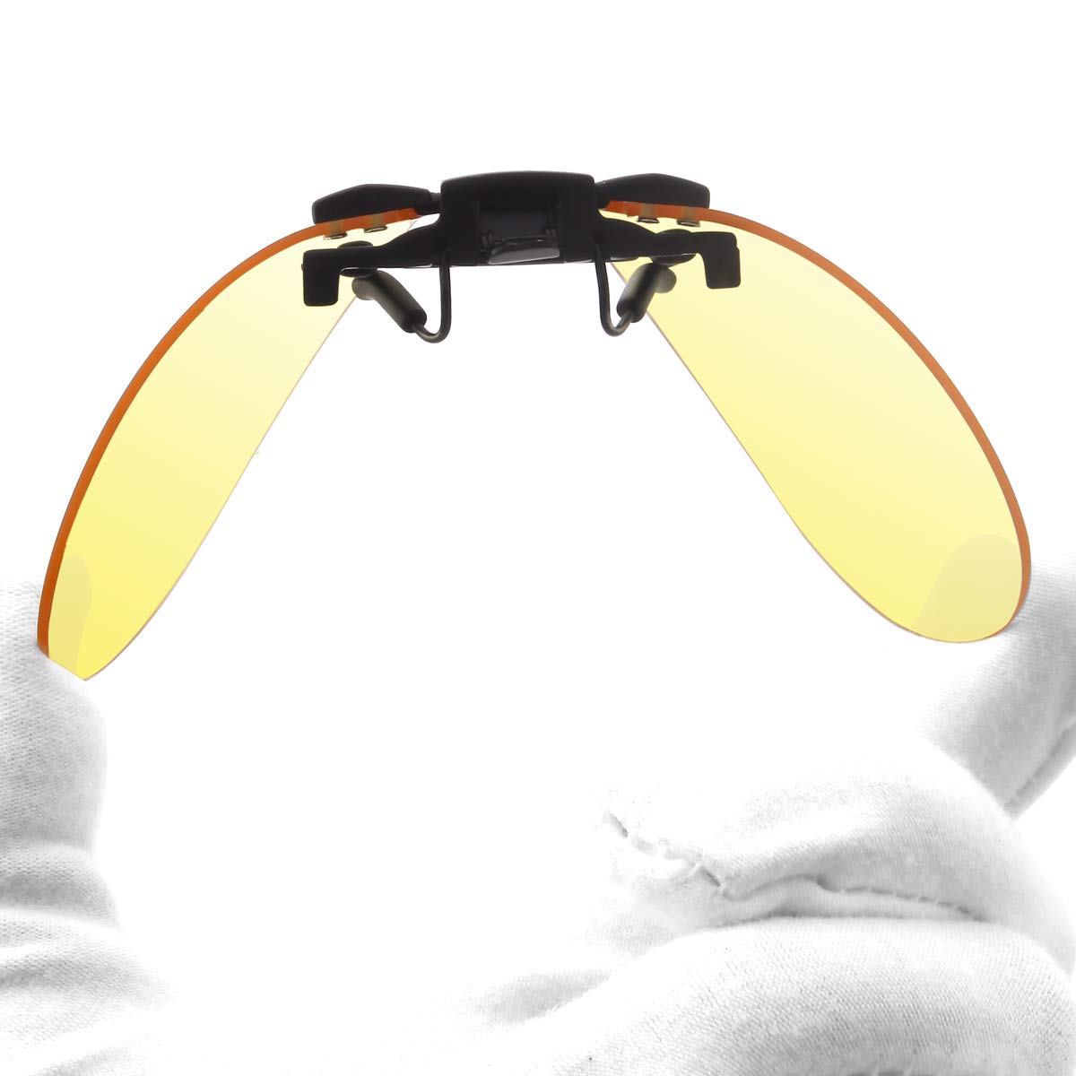 Blue Light Blocking Clip-on Computer Glasses for Gaming & Digital Screens - Anti Eye Strain Glasses for Work & Study - Fits Rx Frames (Aviator Style) - Perfect for Office, Gaming & Online Classes