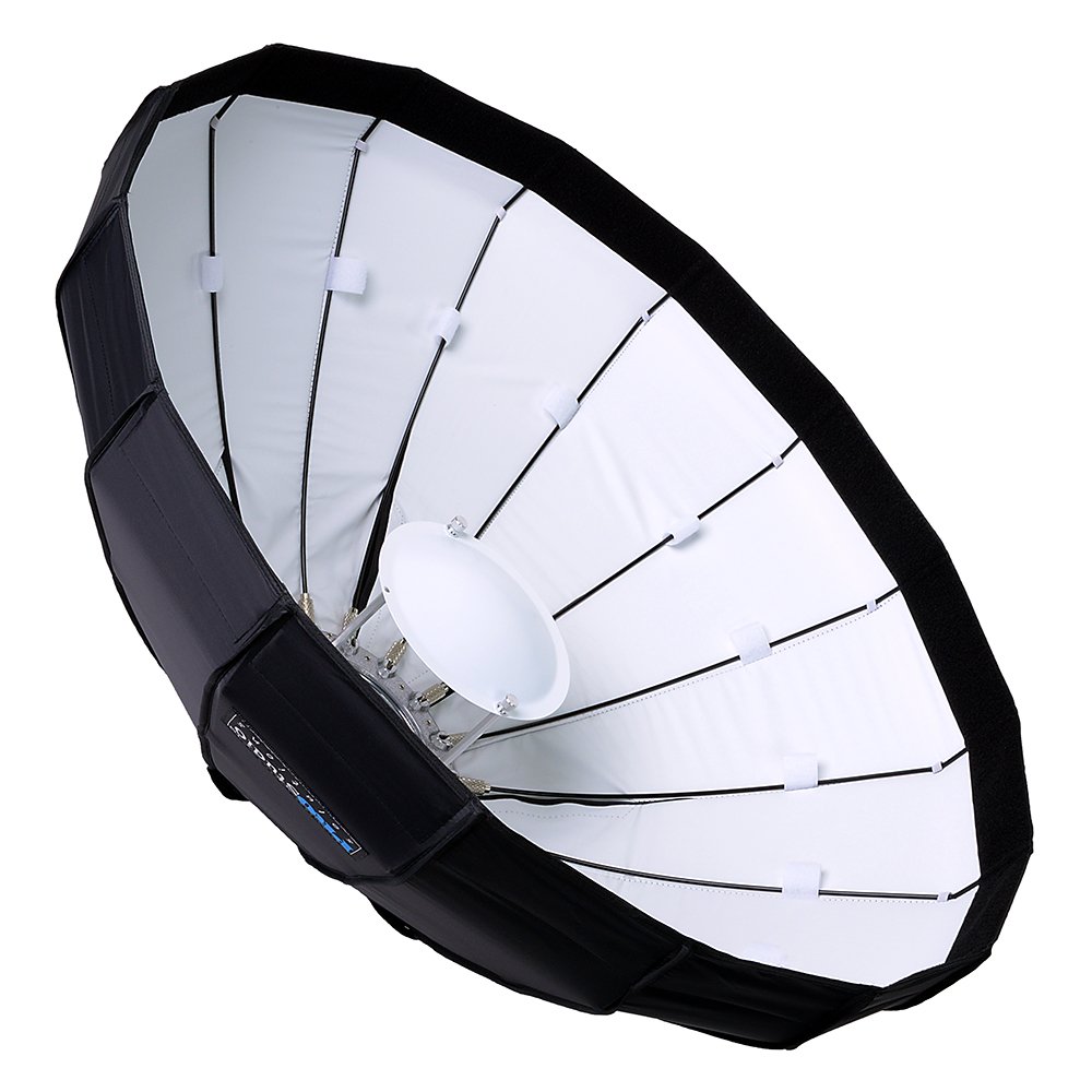 EZ-Pro 32in (80cm) Collapsible Beauty Dish & Softbox Combo with Elinchrom Speedring - Professional Photography Lighting for Strobe, Flash & Monolights - Perfect for Portrait, Fashion, and Studio Photography
