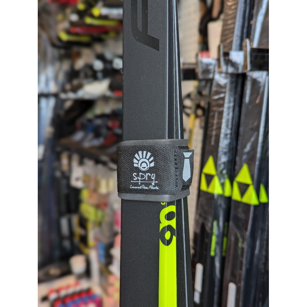 Spry XC Ski Strap - Adjustable Black Cross-Country Ski Binding Strap for Secure Fit | Perfect for Nordic Skiing, Backcountry Skiing & Winter Sports Training