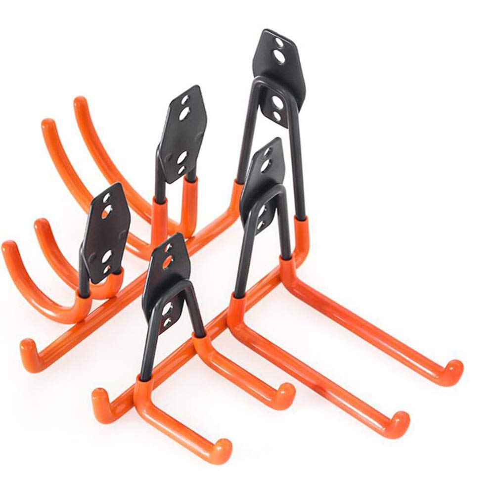 **Hemoton 2-Pack Heavy Duty Iron Garage Hooks – Wall Mount Bike & Tool Storage Hangers for Garage Organization – Perfect for Bikes, Ladders, Tools & Sports Equipment**