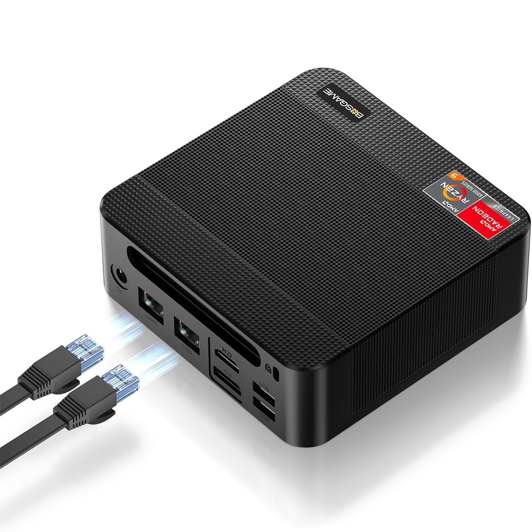 Mini Gaming PC AMD Ryzen 7 5825U | 32GB DDR4 RAM 1TB SSD Micro Desktop | Dual LAN 2.5GbE, 4K Triple Display, WiFi6E, BT5.2 | Powerful Compact Computer for Home Office, Gaming & Streaming