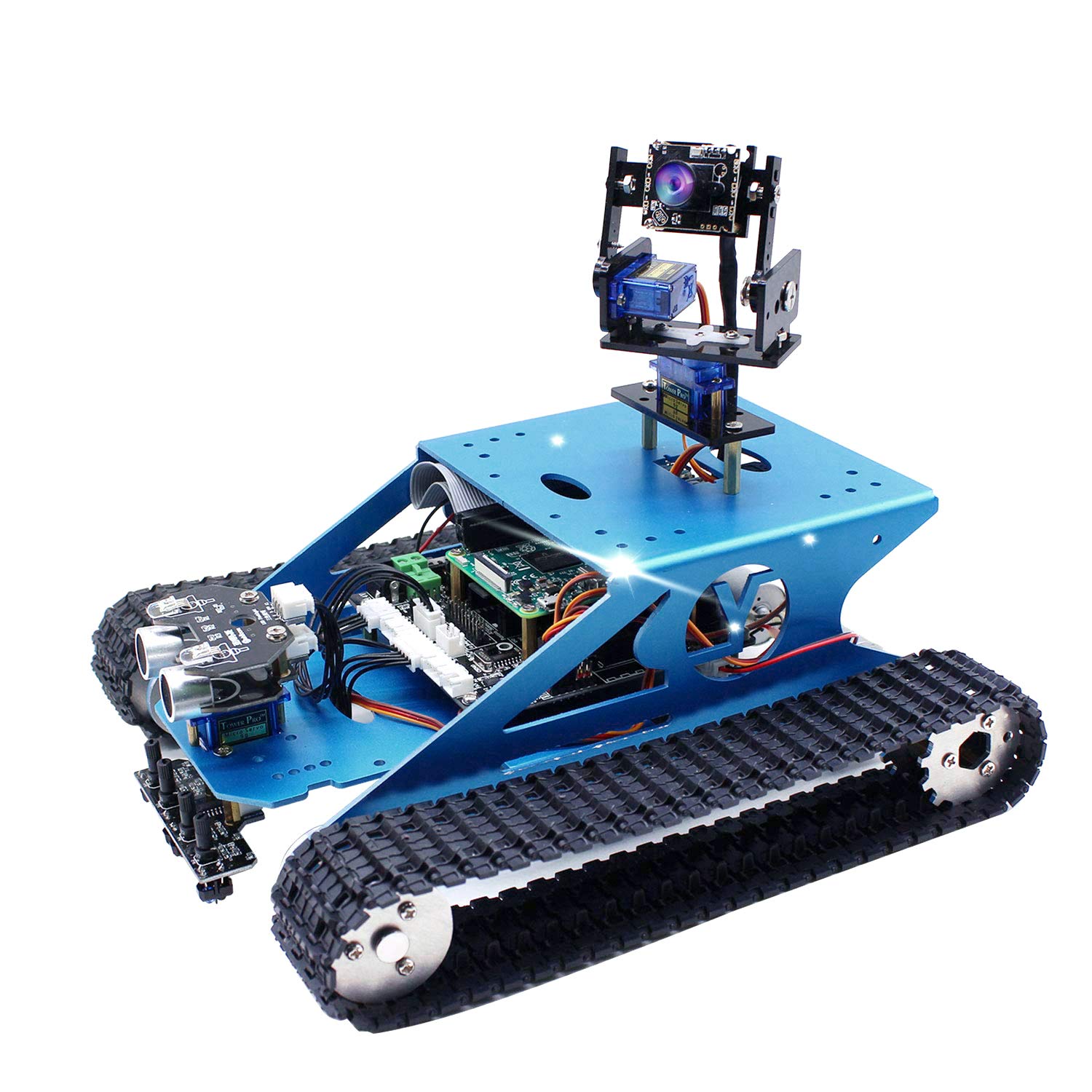 Yahboom AI Robot Kit with Raspberry Pi 4B (4GB) - Programmable Smart Tank Chassis, Camera Starter Kit for Python Coding, DIY Robotics & STEM Projects for Adults 16+ | Perfect for Home Automation, STEM Education & AI Learning