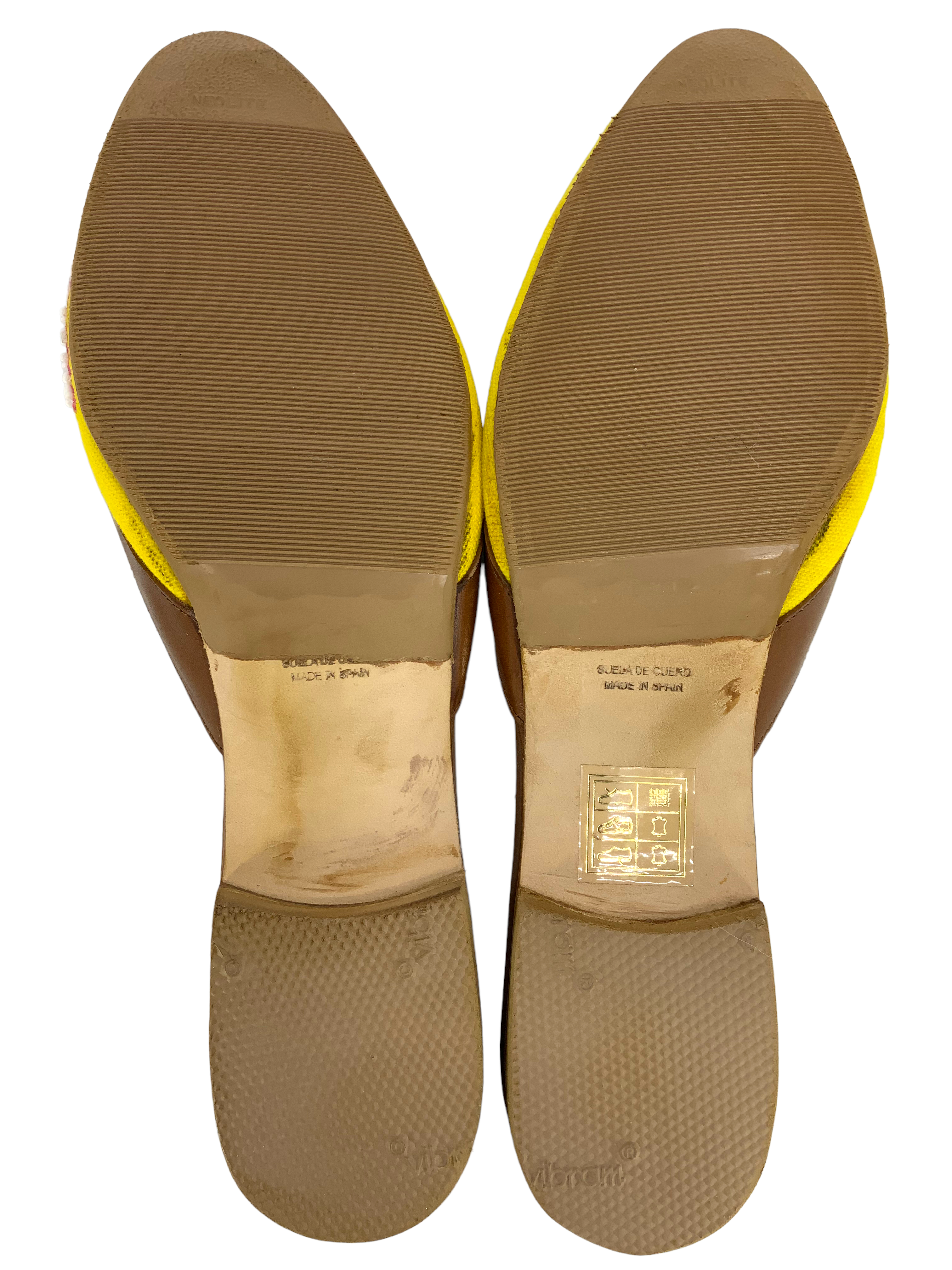Oscar De La Renta Embroidered Spanish Mules Women's Size 11 - Elegant Slip-On Shoes for Weddings, Parties & Special Occasions