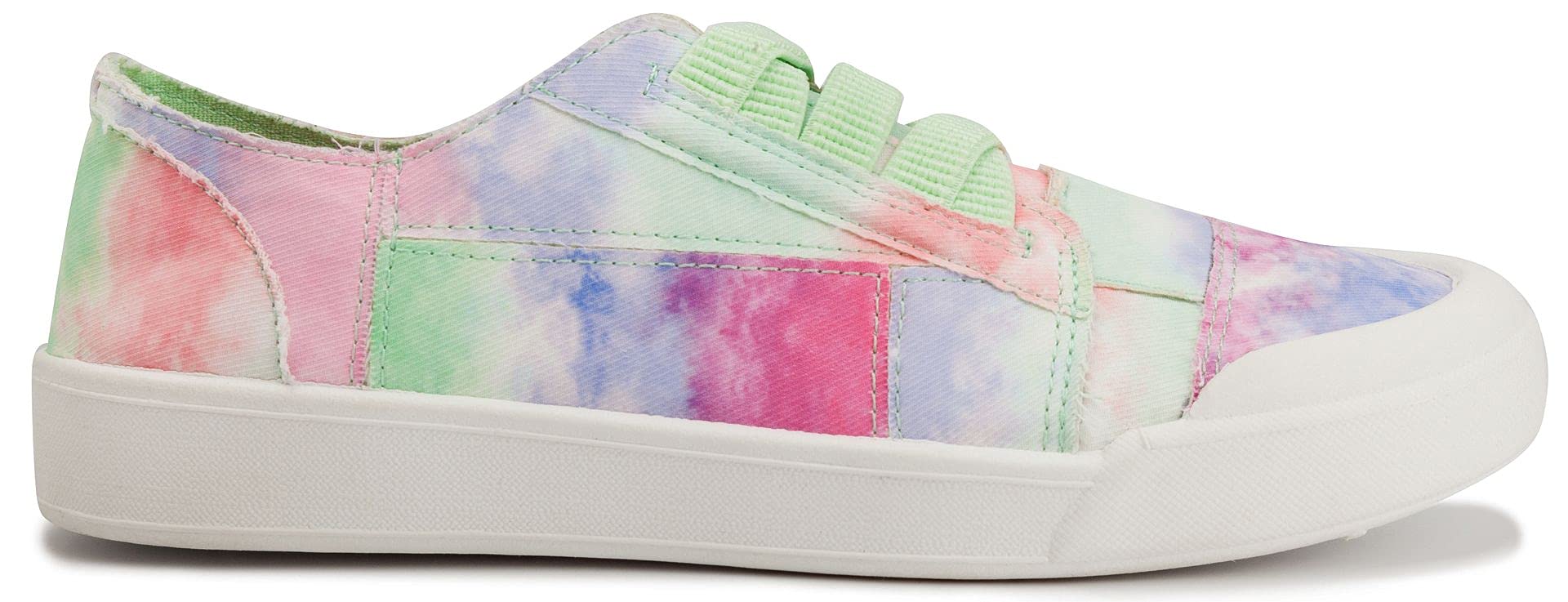 Women's Sugar Slip On Sneakers - Comfortable Canvas Loafers with No-Tie Laces & Cute Design - Casual Slip-On Shoes for Walking, Travel & Everyday Wear