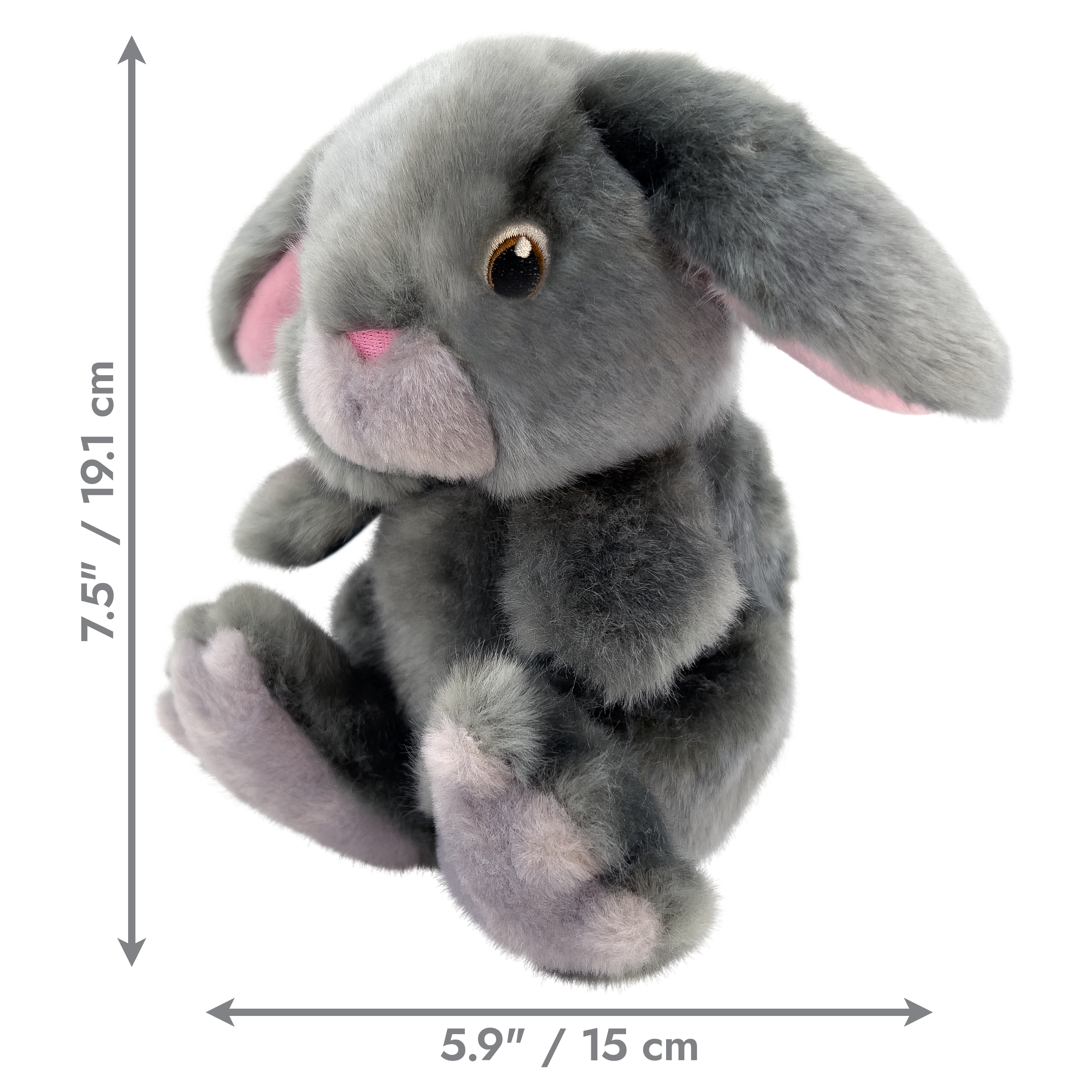 Durable Toughz Bunny Plush Dog Toy with Double Rattle - Chew-Resistant & Interactive Play for Small & Large Dogs | Perfect for Fetch, Tug-of-War & Cuddling | KONG