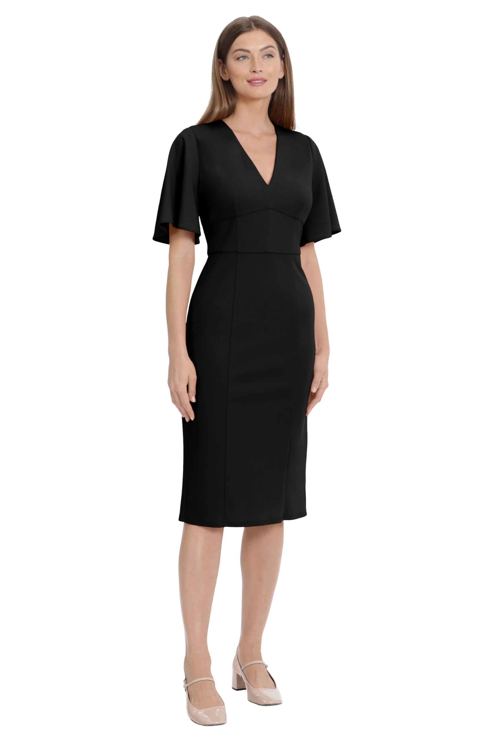 Maggy London Women's Sheath Dress - Elegant Slim Fit Formal Work Dress for Office, Cocktail Parties & Special Occasions