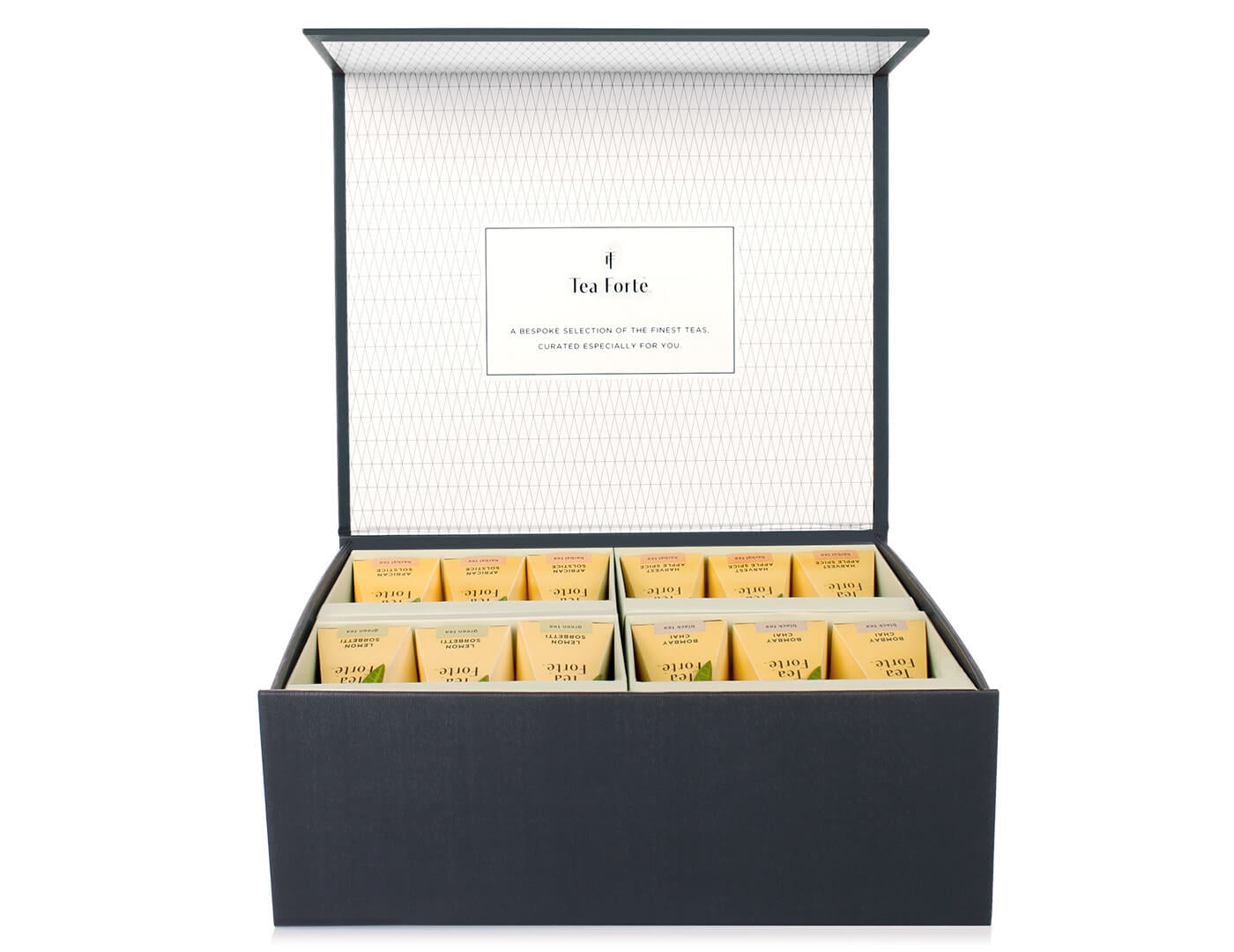 Premium Tea Forte SELECT Tea Chest - Luxury Assorted Tea Collection for Gifting & Relaxation - Perfect for Home, Office & Spa Use