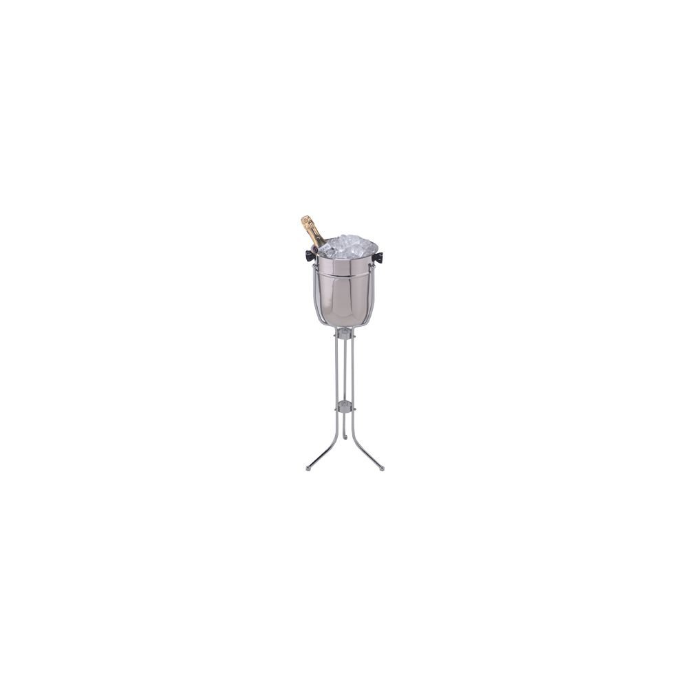 American Metalcraft CBS33 Stainless Steel Champagne & Wine Bucket with Stand - Perfect for Weddings, Parties, and Fine Dining