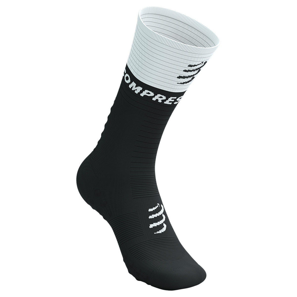 Compressport Mid Compression V2.0 Running Socks - Performance Athletic Socks for Marathon, Hiking & Sports - Enhanced Support & Comfort for Men & Women