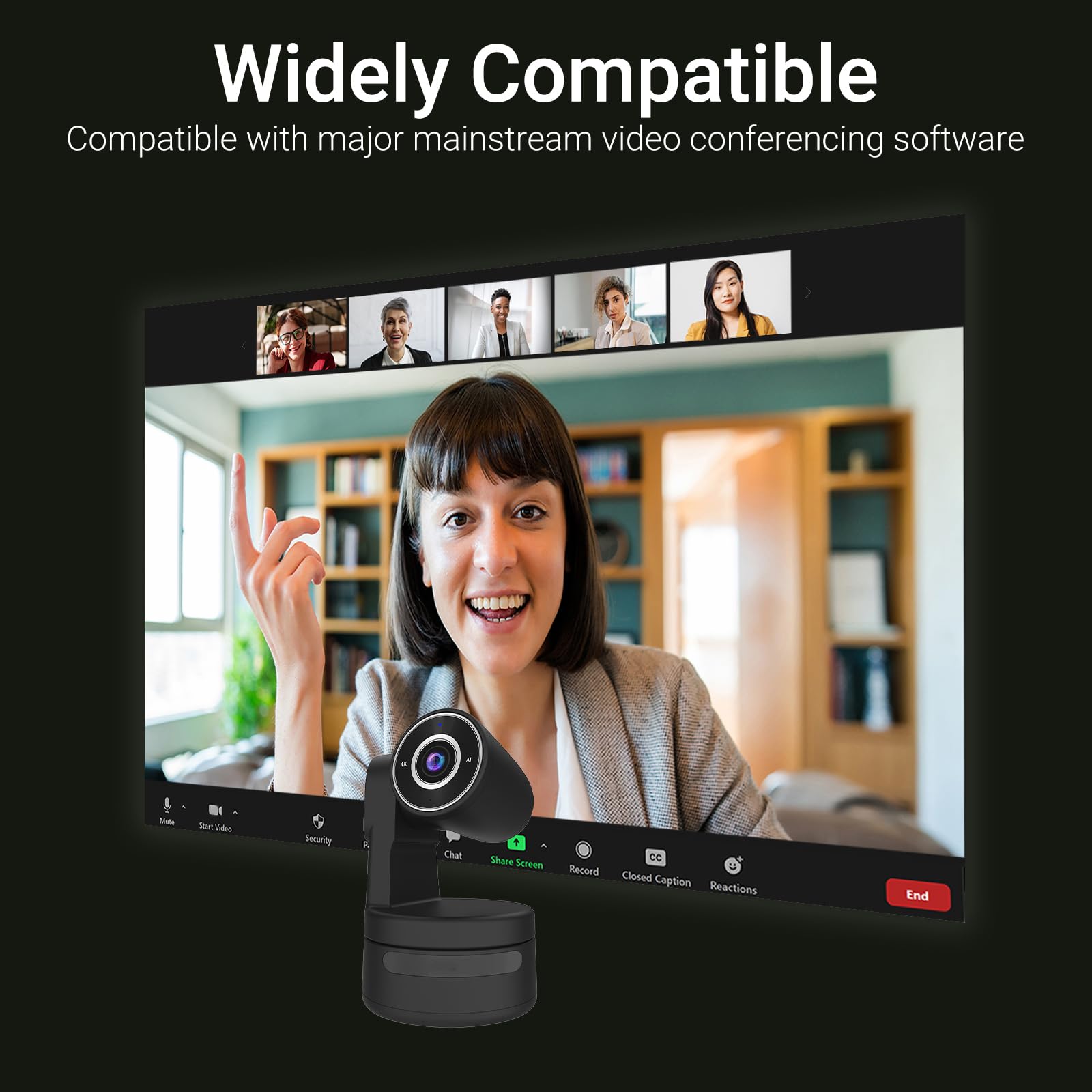SMTAV PTZ Camera with USB Outputs - 3X Optical Zoom, Live Streaming Camera for Broadcast, Conference, Events, Church & School - Perfect for Video Production, Webinars, Worship Services & Online Classes