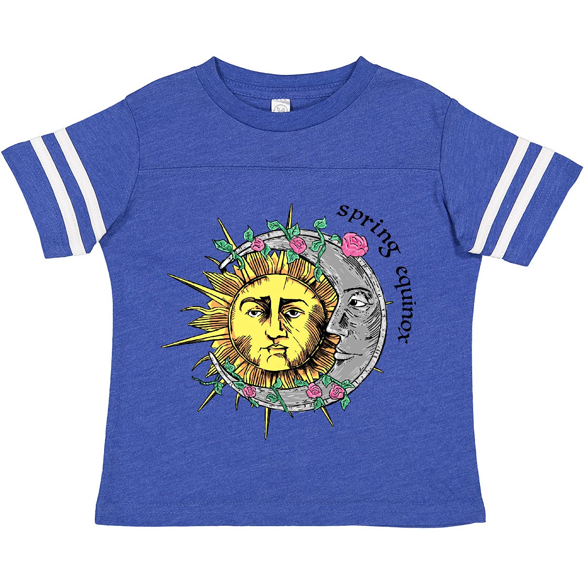 Inktastic 1st Day of Spring Sun and Moon Equinox Toddler T-Shirt - Cute Spring Outfit for Boys & Girls | Perfect for Spring Equinox Celebrations, Easter, and Seasonal Photoshoots