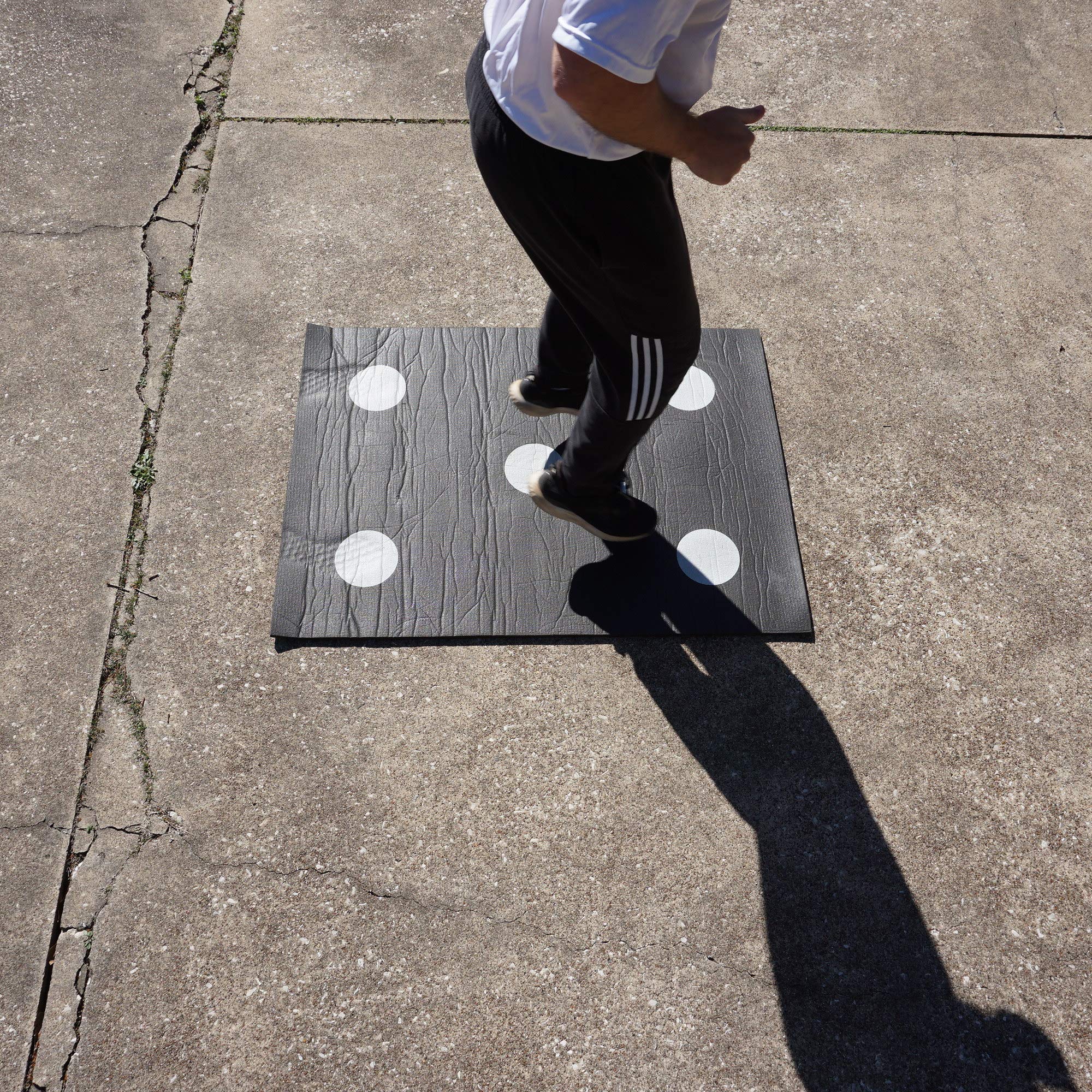 Premium TAP Dot Mat - Non-Slip Black Floor Protector for Furniture, Chairs & Tables - Ideal for Home, Office & Gym Use