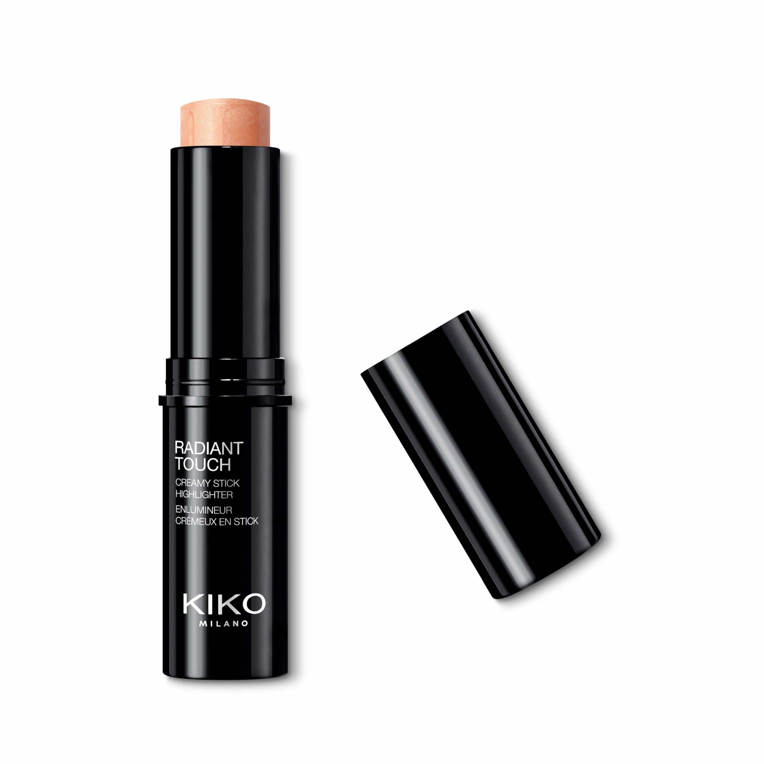 KIKO Milano Radiant Touch Creamy Stick Highlighter 102 - Creamy Highlighter Stick with Radiant Finish for Cheeks & Eyes | Perfect for Everyday Glow & Special Occasion Makeup