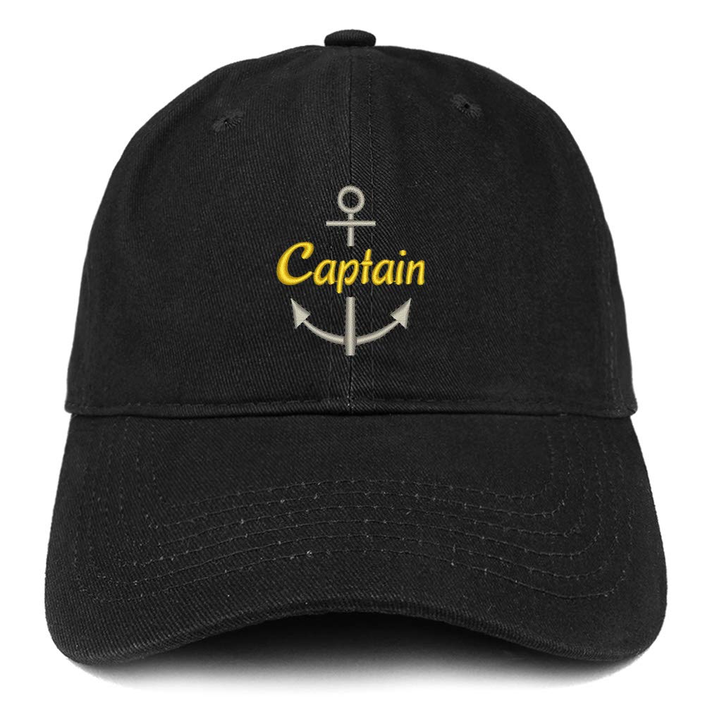 Trendy Embroidered Captain Dad Hat - Soft Unstructured Cotton Baseball Cap for Men & Women - Perfect for Outdoor Activities, Sports, and Casual Wear