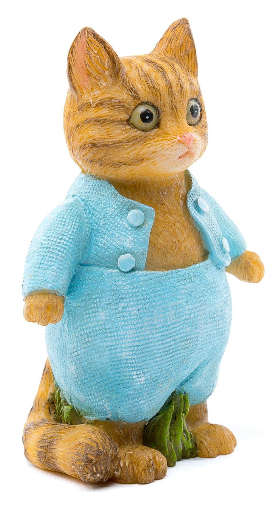 Handmade Beatrix Potter Tom Kitten Flower Pot Stake Topper - Unique Garden Ornament & Yard Art Decor for Outdoor Gardens, Patios, and Flower Beds