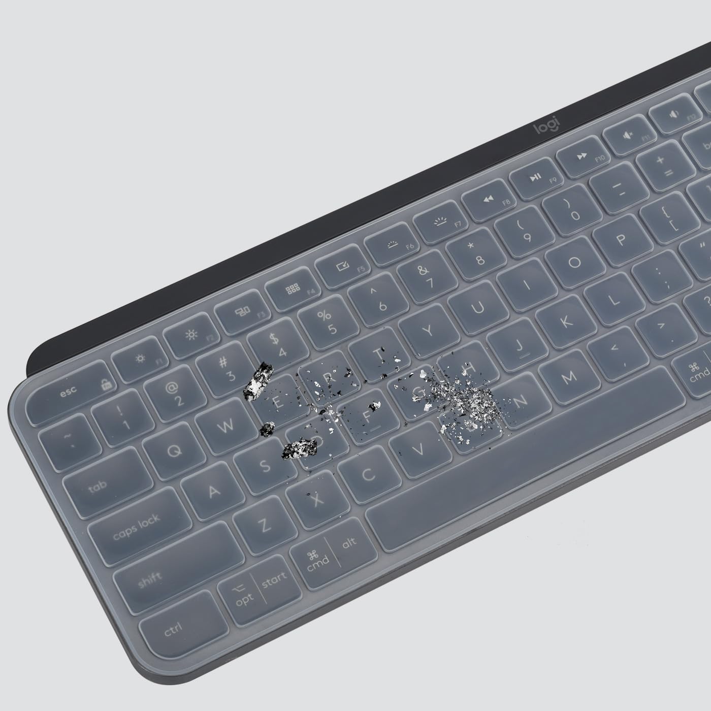 Logitech MX Keys S & MX Keys Wireless Keyboard Cover - Ultra Thin Clear Keyboard Skin Protector for Dust & Spill Protection | Perfect for Office, Home & Travel Use