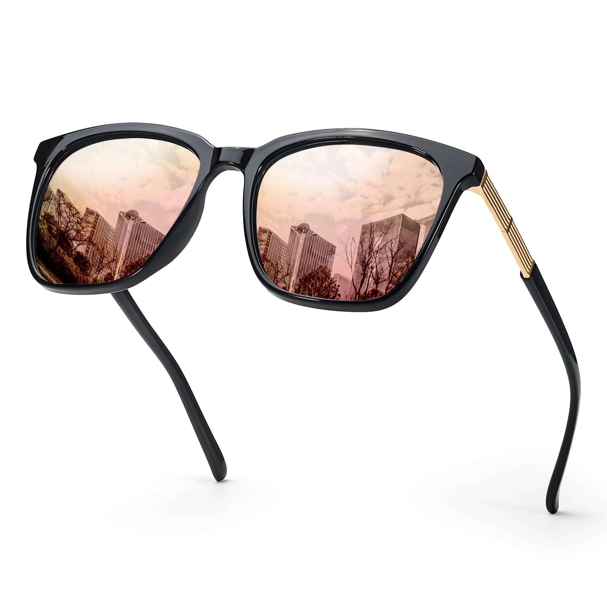 SIPHEW Oversized Square Sunglasses for Women - Lightweight Fashion Sunglasses with 100% UV400 Protection & Trendy Mirrored Lenses | Perfect for Beach, Driving, and Outdoor Activities
