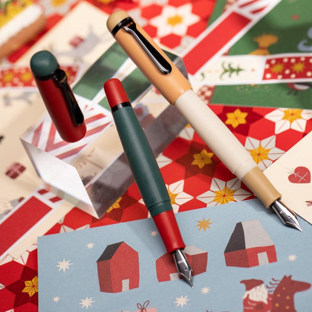 Opus 88 Omar Fountain Pen - Limited Edition Christmas 2023 Collection - Premium Japanese Nib for Smooth Writing - Perfect Gift for Writers & Collectors - Ideal for Journaling, Calligraphy & Holiday Gifting