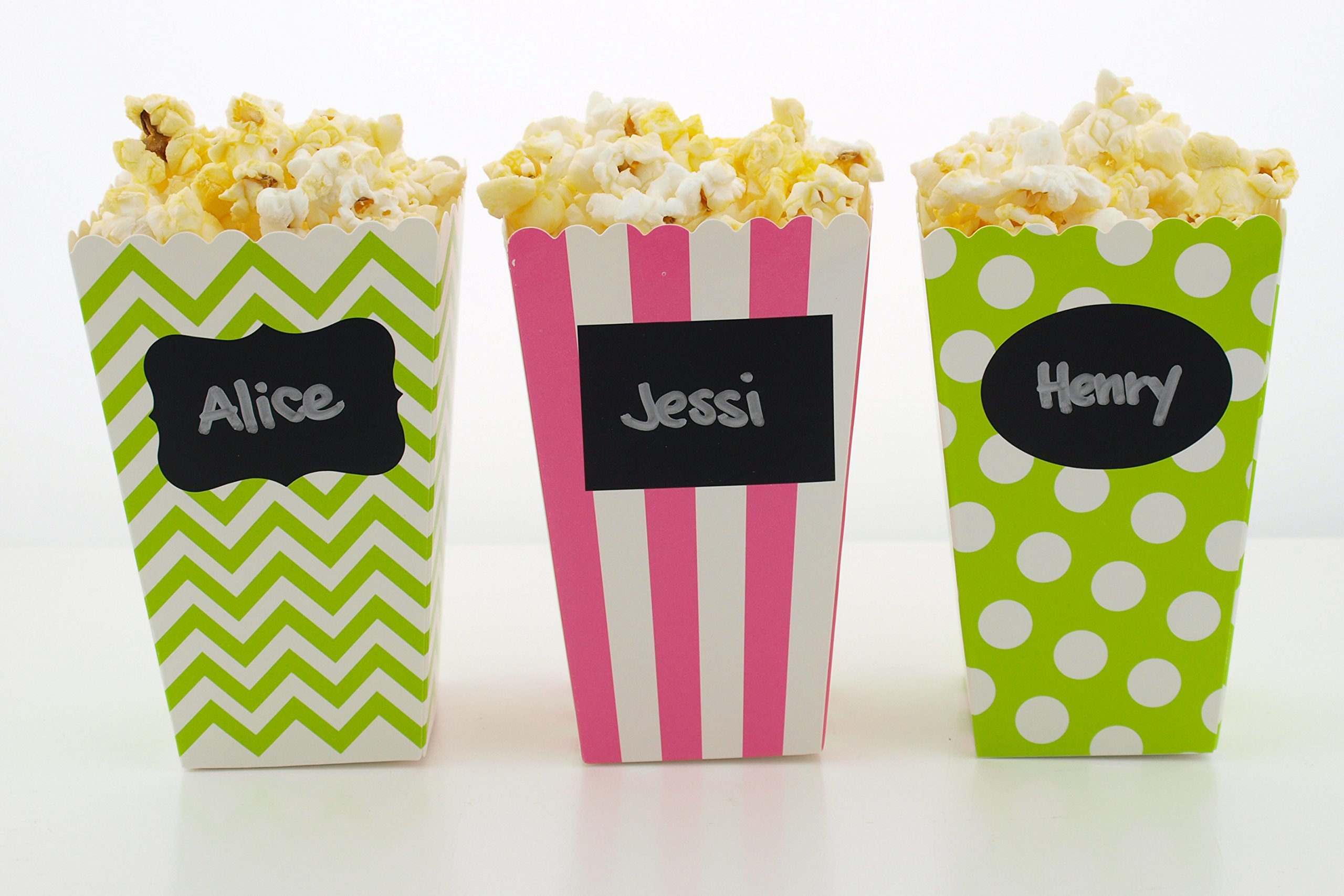 Watermelon Party Popcorn Boxes (36 Pack) - Summer Birthday Party Supplies, Movie Theater Snack Containers, Watermelon Themed Favors for Kids - Perfect for Birthday Parties, Movie Nights, and Summer Events