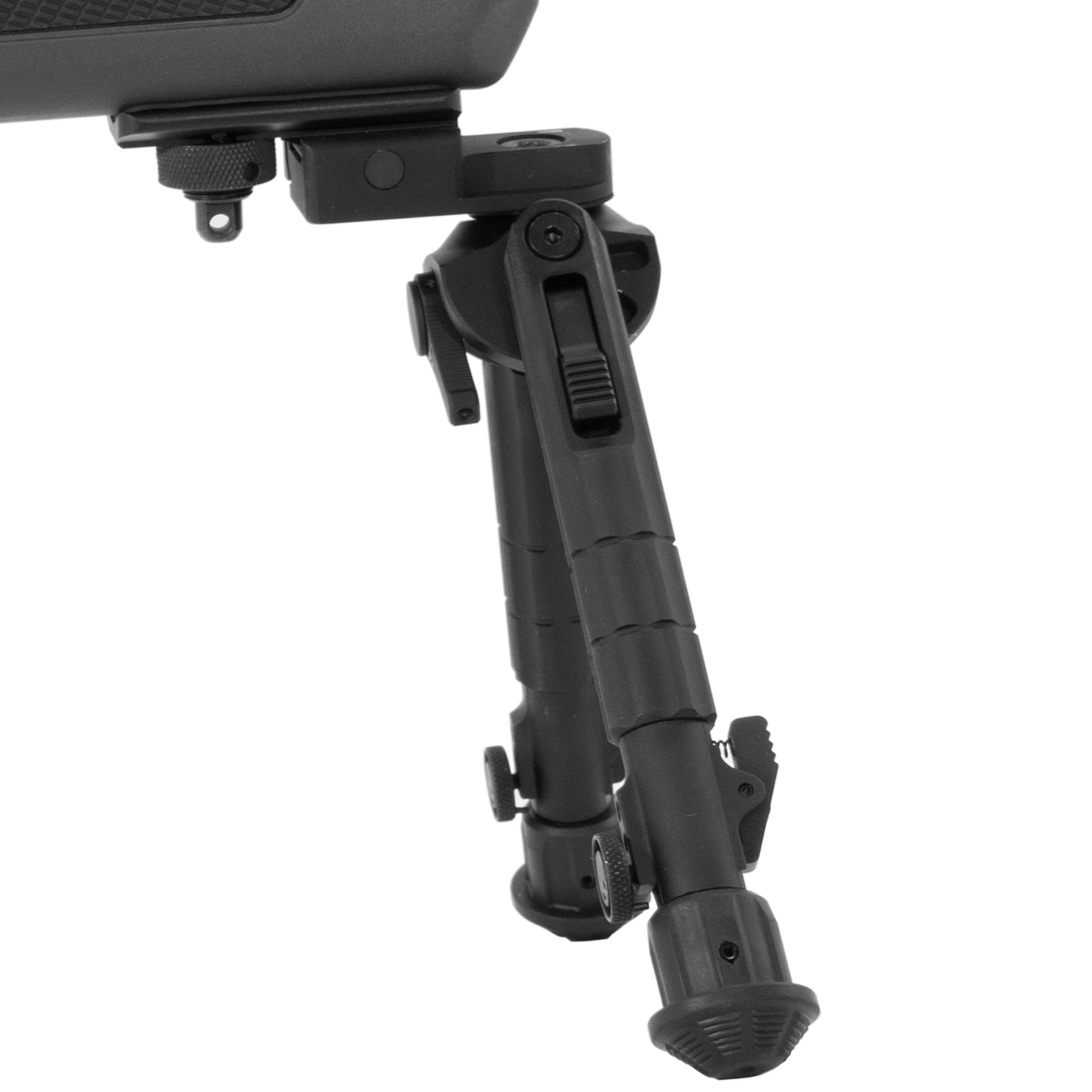 UTG Recon 360 Bipod - Adjustable Swivel Rifle Bipod for Hunting & Shooting - Black - Universal Fit for Adults - Perfect for Outdoor Adventures, Range Practice & Tactical Use