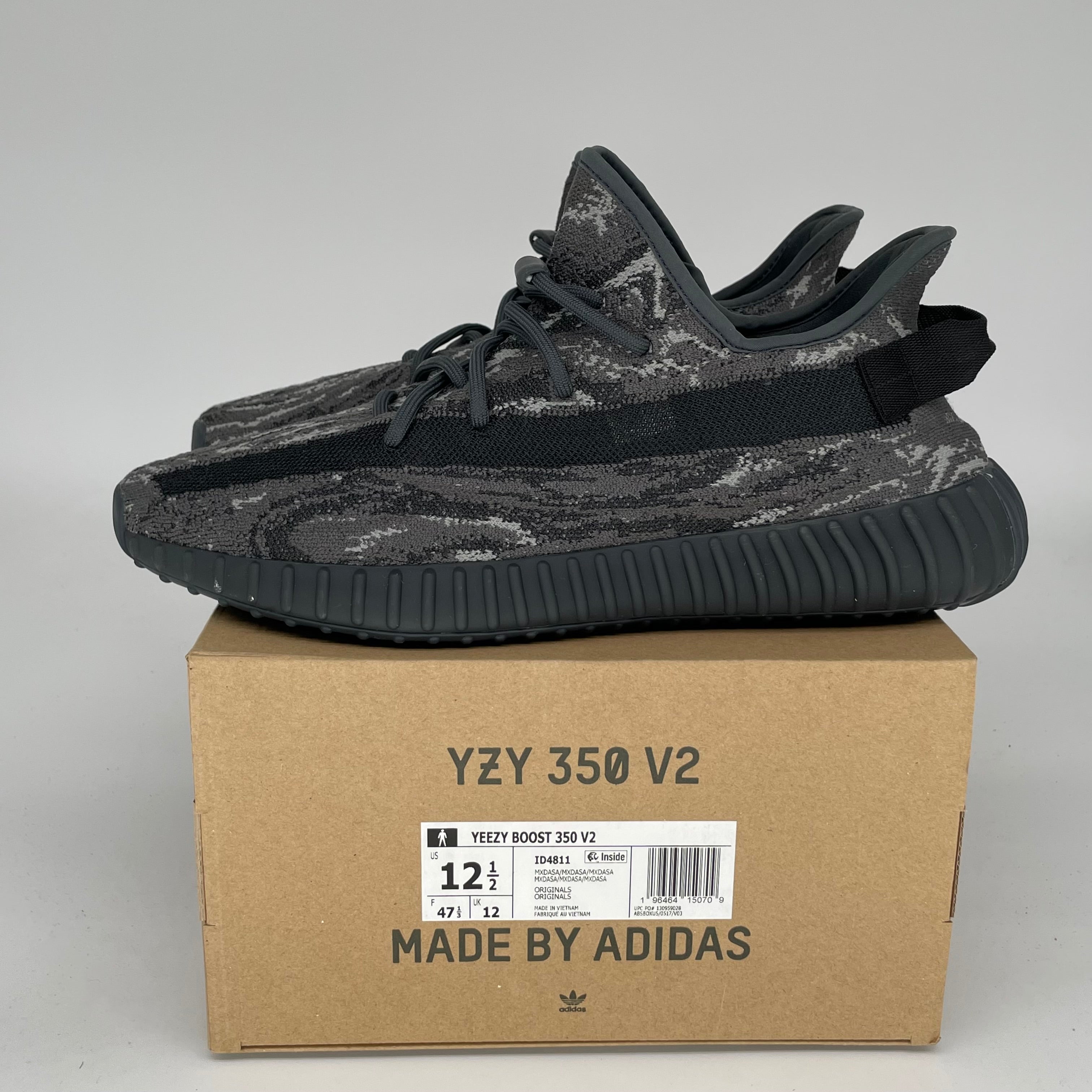 Adidas Yeezy Boost 350 V2 MX Dark Salt - Men's Size 12.5 Sneakers | Comfortable Running Shoes for Casual Wear & Gym Workouts